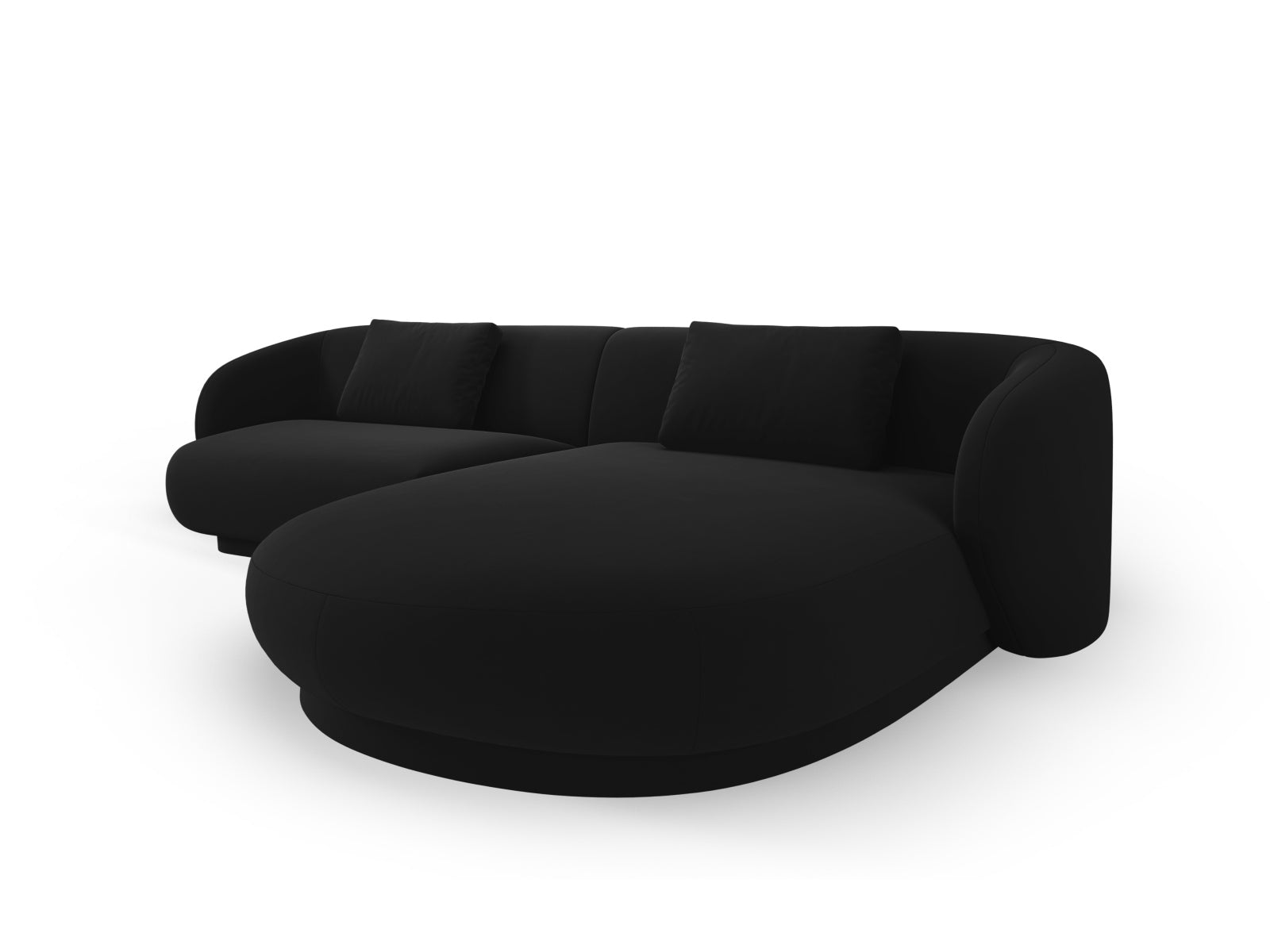 Erleben Sie das stilvolle Camden Velour Ecksofa rechts von Cosmopolitan Design – ein 4-Sitzer, der Komfort und modernes Design perfekt kombiniert.