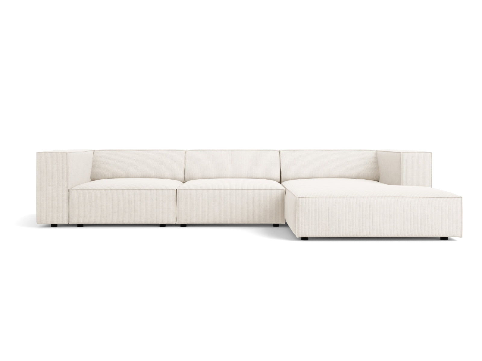 Arendal Ecksofa rechts 4 Sitzer in Ivory präsentiert im Onlineshop von KAQTU Design AG. Ecksofa rechts ist von Cosmopolitan Design