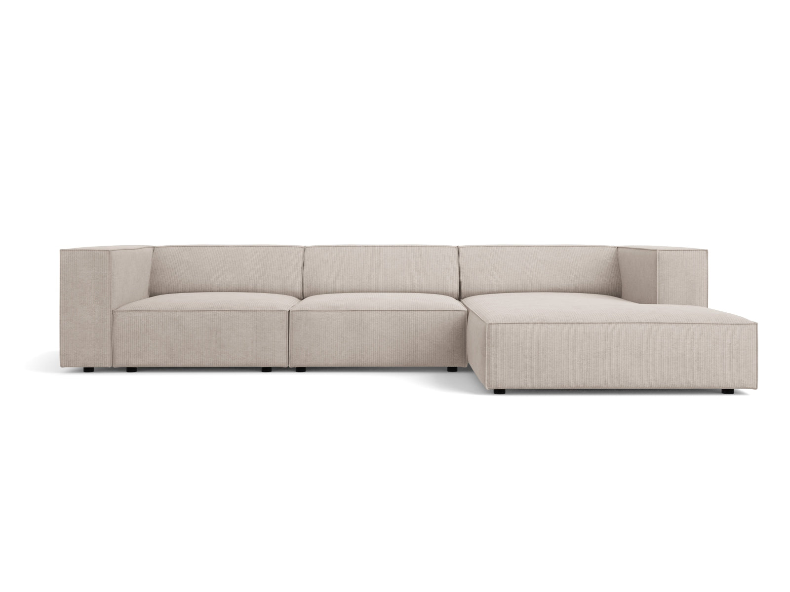 Arendal Ecksofa rechts 4 Sitzer in Dark Beige präsentiert im Onlineshop von KAQTU Design AG. Ecksofa rechts ist von Cosmopolitan Design