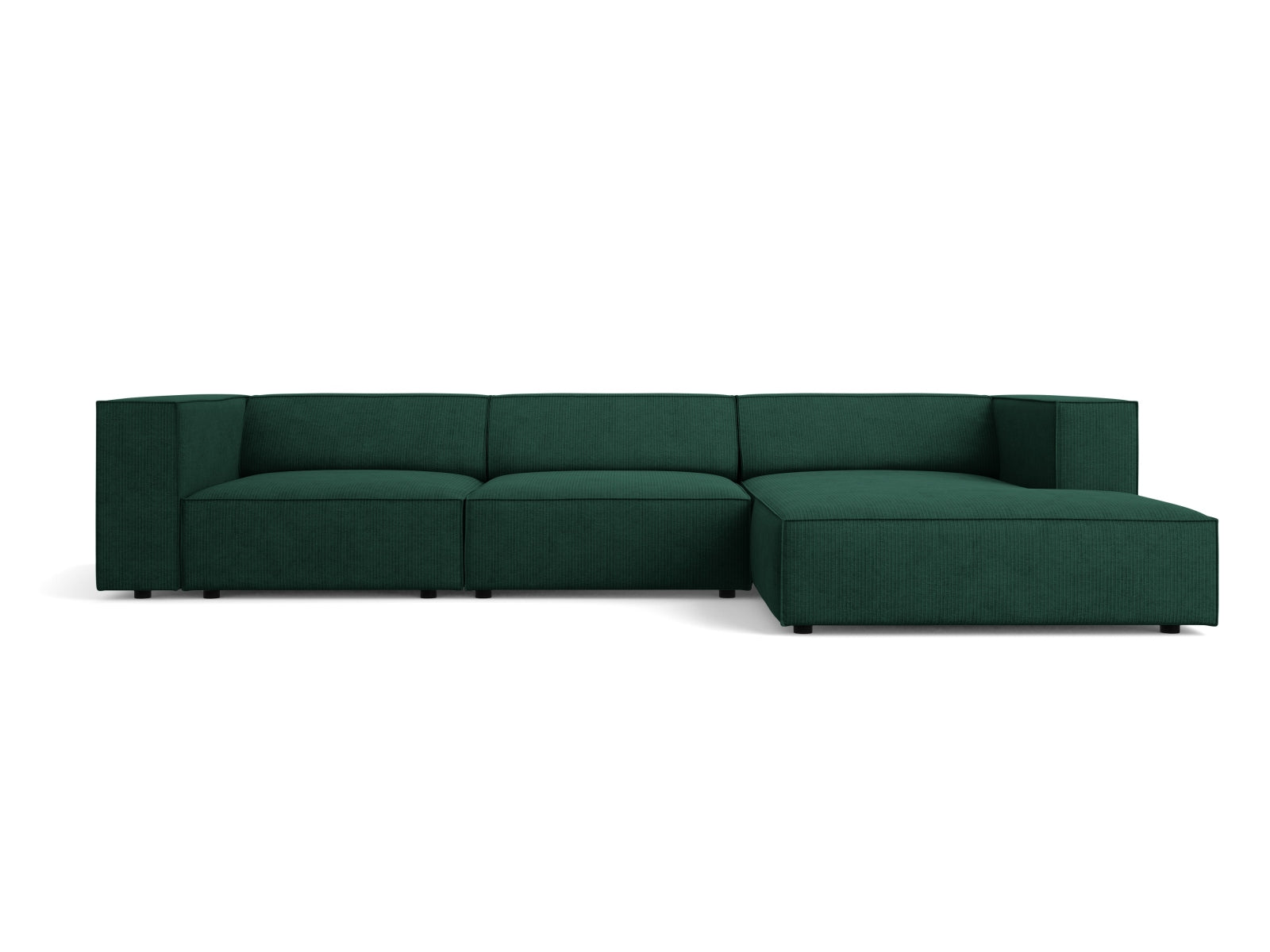 Arendal Ecksofa rechts 4 Sitzer in Bottle Green präsentiert im Onlineshop von KAQTU Design AG. Ecksofa rechts ist von Cosmopolitan Design