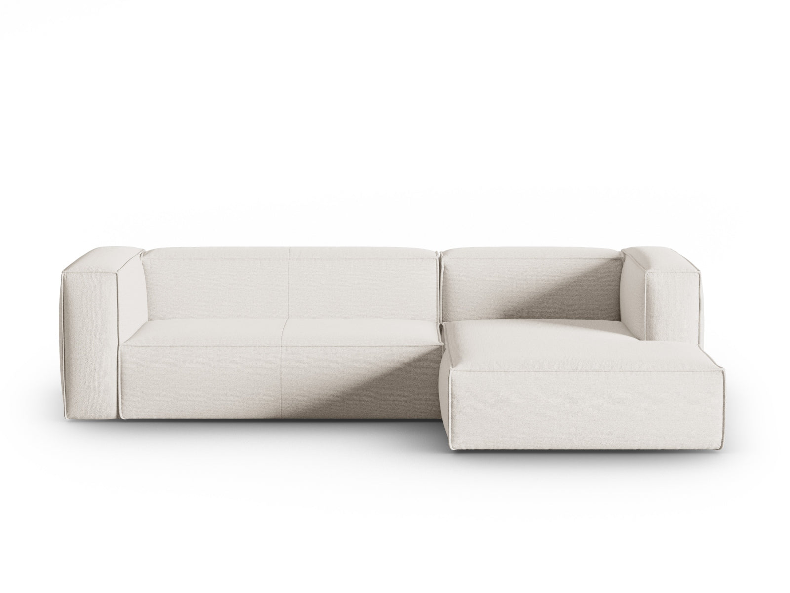 Mackay Ecksofa rechts 4 Sitzer in Ivory präsentiert im Onlineshop von KAQTU Design AG. Ecksofa rechts ist von Cosmopolitan Design