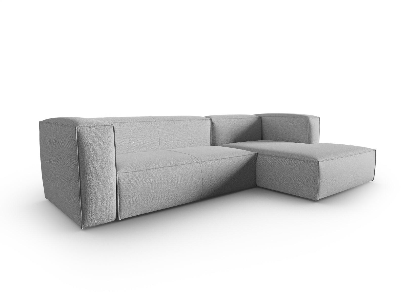 Entdecken Sie das elegante Mackay Ecksofa rechts 4 Sitzer von Cosmopolitan Design – ideal für zeitgemässe Wohnräume und höchsten Sitzkomfort.