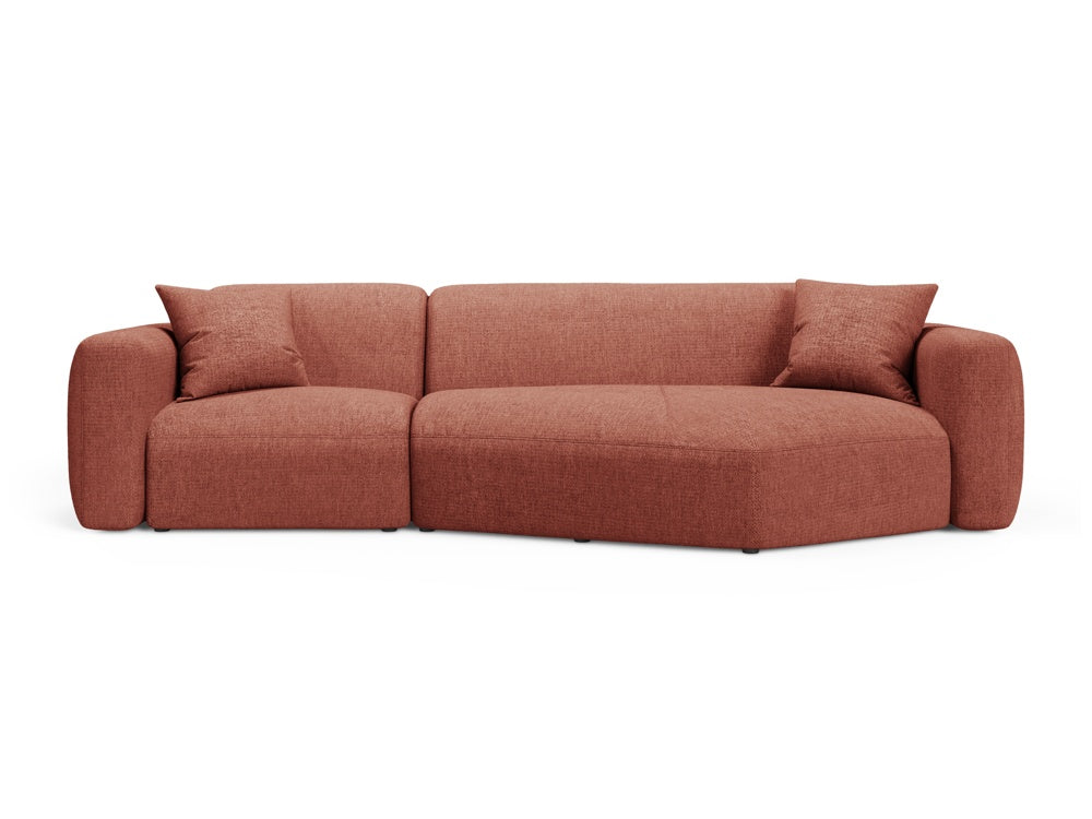 Strino Modular Ecksofa rechts 3 Sitzer in Coral-Sorella präsentiert im Onlineshop von KAQTU Design AG. L-Sofa rechts ist von Cosmopolitan Design