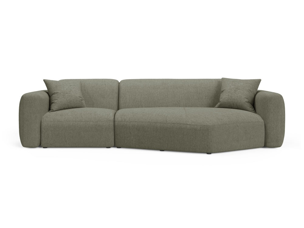 Strino Modular Ecksofa rechts 3 Sitzer in Dark Olive Green-Sorella präsentiert im Onlineshop von KAQTU Design AG. L-Sofa rechts ist von Cosmopolitan Design