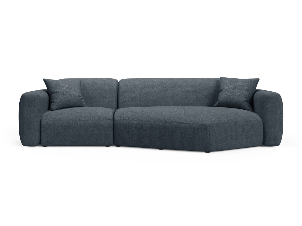 Strino Modular Ecksofa rechts 3 Sitzer in Dark Blue-Sorella präsentiert im Onlineshop von KAQTU Design AG. L-Sofa rechts ist von Cosmopolitan Design