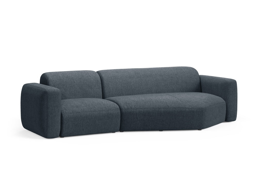 Elegantes Strino Modular Ecksofa in Dunkelblau, 3-Sitzer, ideal für moderne Wohnräume, präsentiert von Cosmopolitan Design.