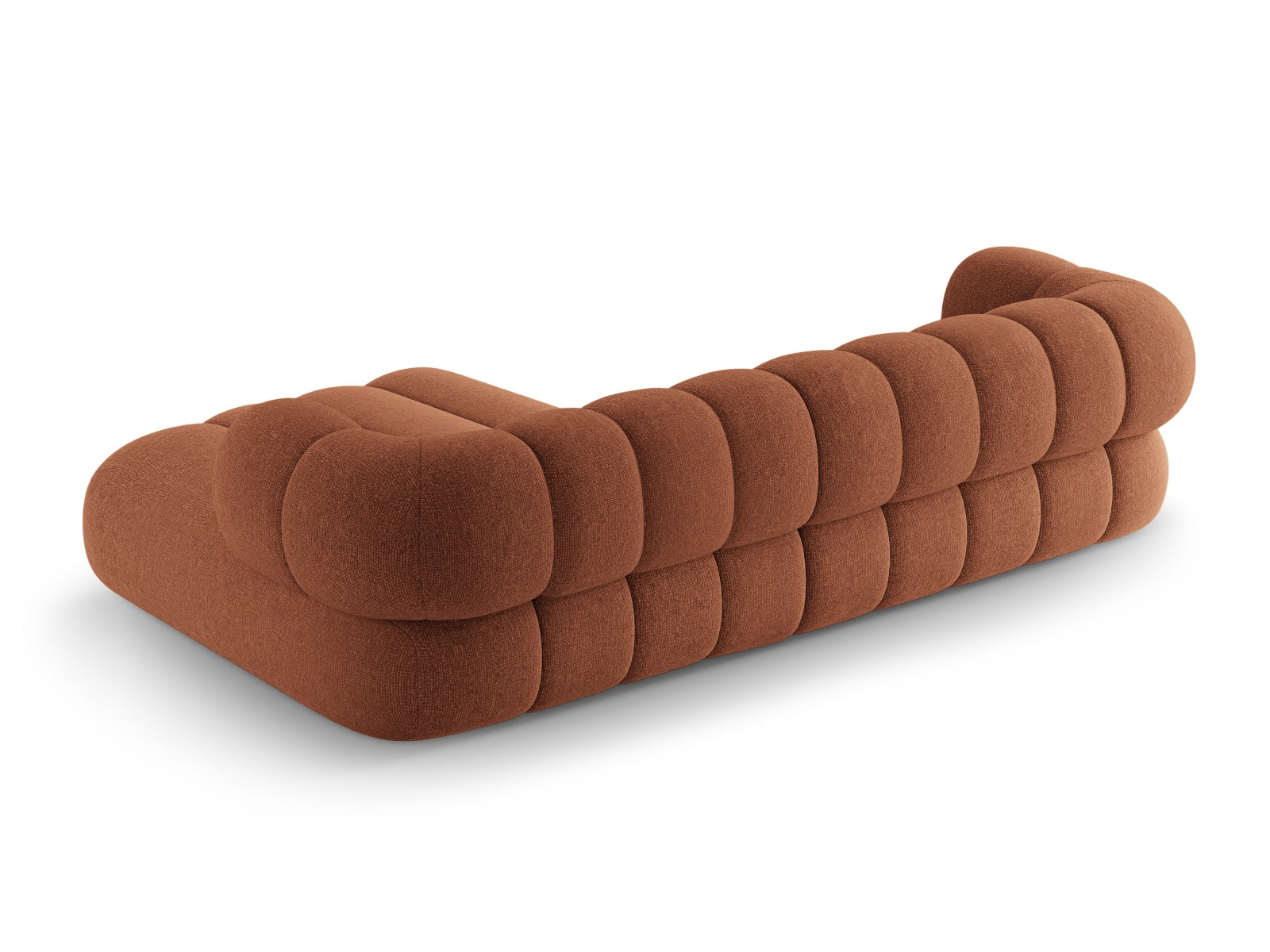 Modernes Koge Ecksofa rechts, 5 Sitzer in Brick-Eden, perfekt für stilvolle Wohnzimmer, entworfen von Cosmopolitan Design.