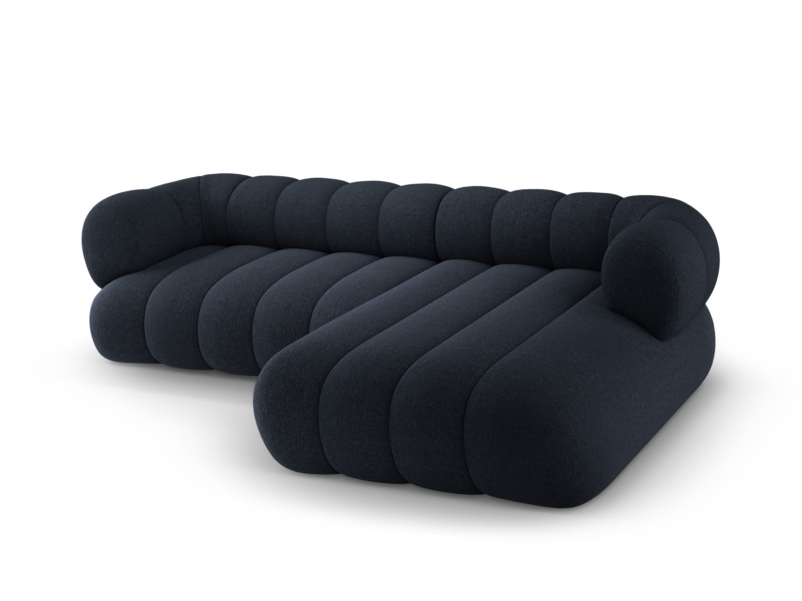 Modernes Koge Ecksofa rechts, 5 Sitzer in sanftem Grau, ideal für gemütliche Stunden und geschmackvolle Einrichtung. Erhältlich bei KAQTU Design AG.
