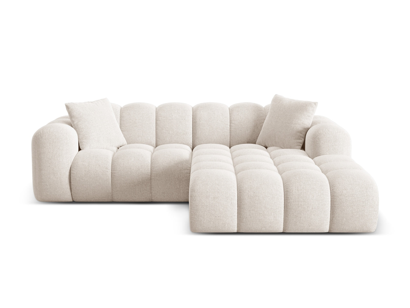 3-Sitzer Ecksofa rechts Treno in Light Beige-Eden präsentiert im Onlineshop von KAQTU Design AG. Ecksofa rechts ist von Cosmopolitan Design