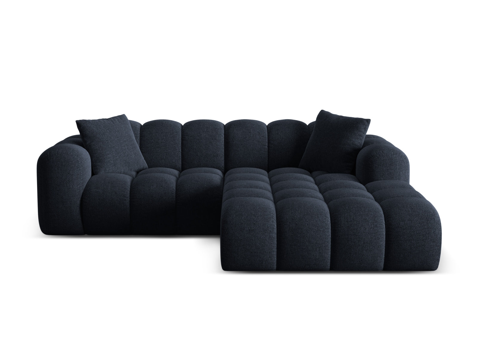 3-Sitzer Ecksofa rechts Treno in Navy Blue-Eden präsentiert im Onlineshop von KAQTU Design AG. Ecksofa rechts ist von Cosmopolitan Design