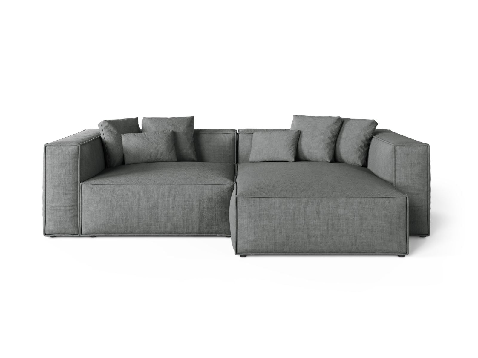 3-Sitzer Ecksofa rechts Aveiro in Grey-Liberty präsentiert im Onlineshop von KAQTU Design AG. Ecksofa rechts ist von Cosmopolitan Design