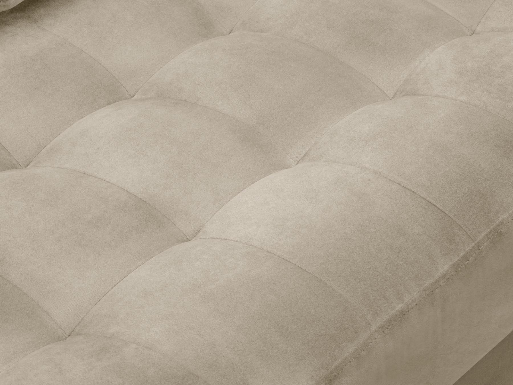 Elegantes 4-Sitzer Ecksofa rechts Aspen in stilvollem Dunkelbeige, ideal für gemütliche Zusammenkünfte und modernes Wohndesign.