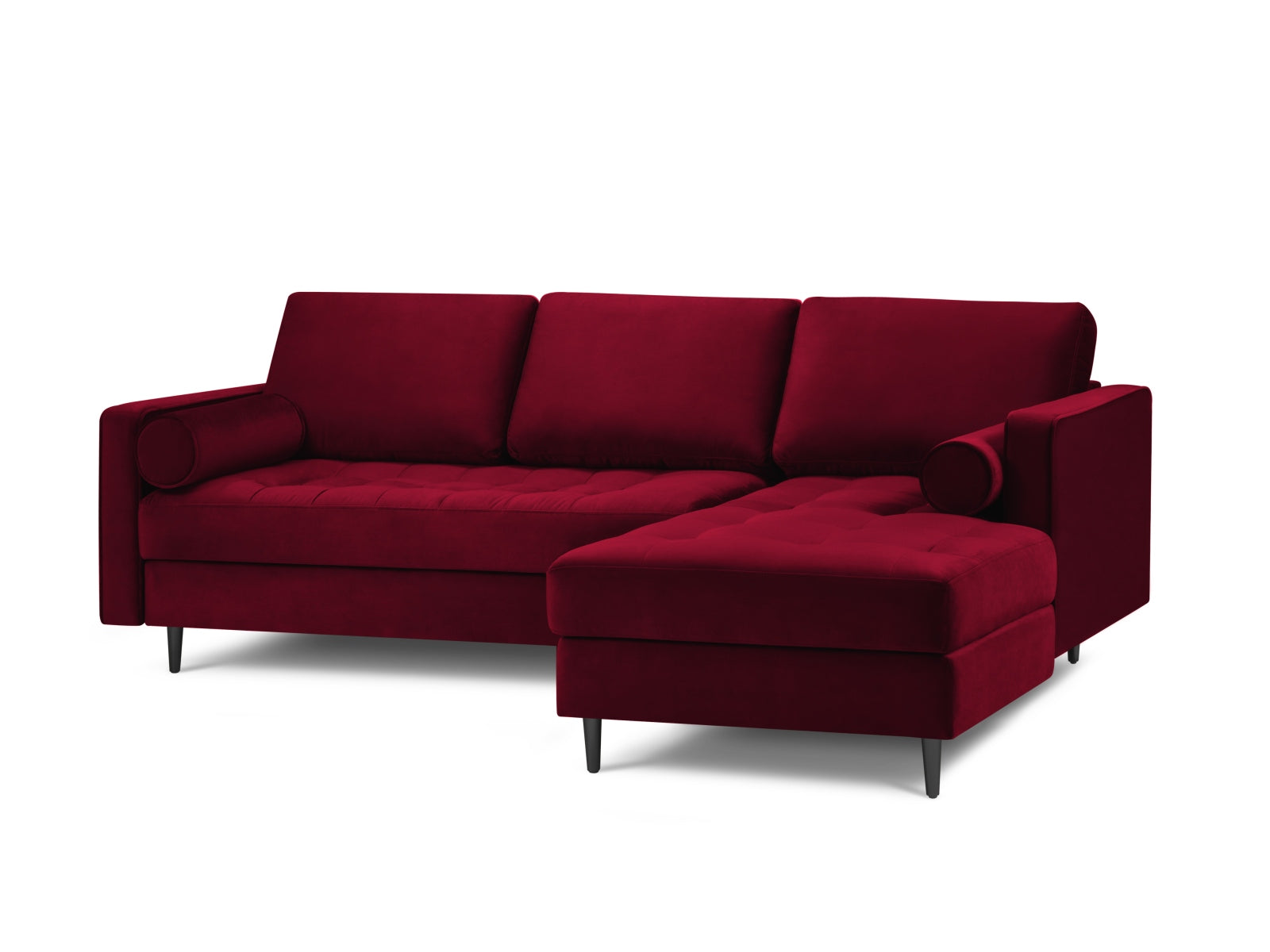 4-Sitzer Ecksofa rechts Aspen in Red-Salvador präsentiert im Onlineshop von KAQTU Design AG. Ecksofa rechts ist von Cosmopolitan Design