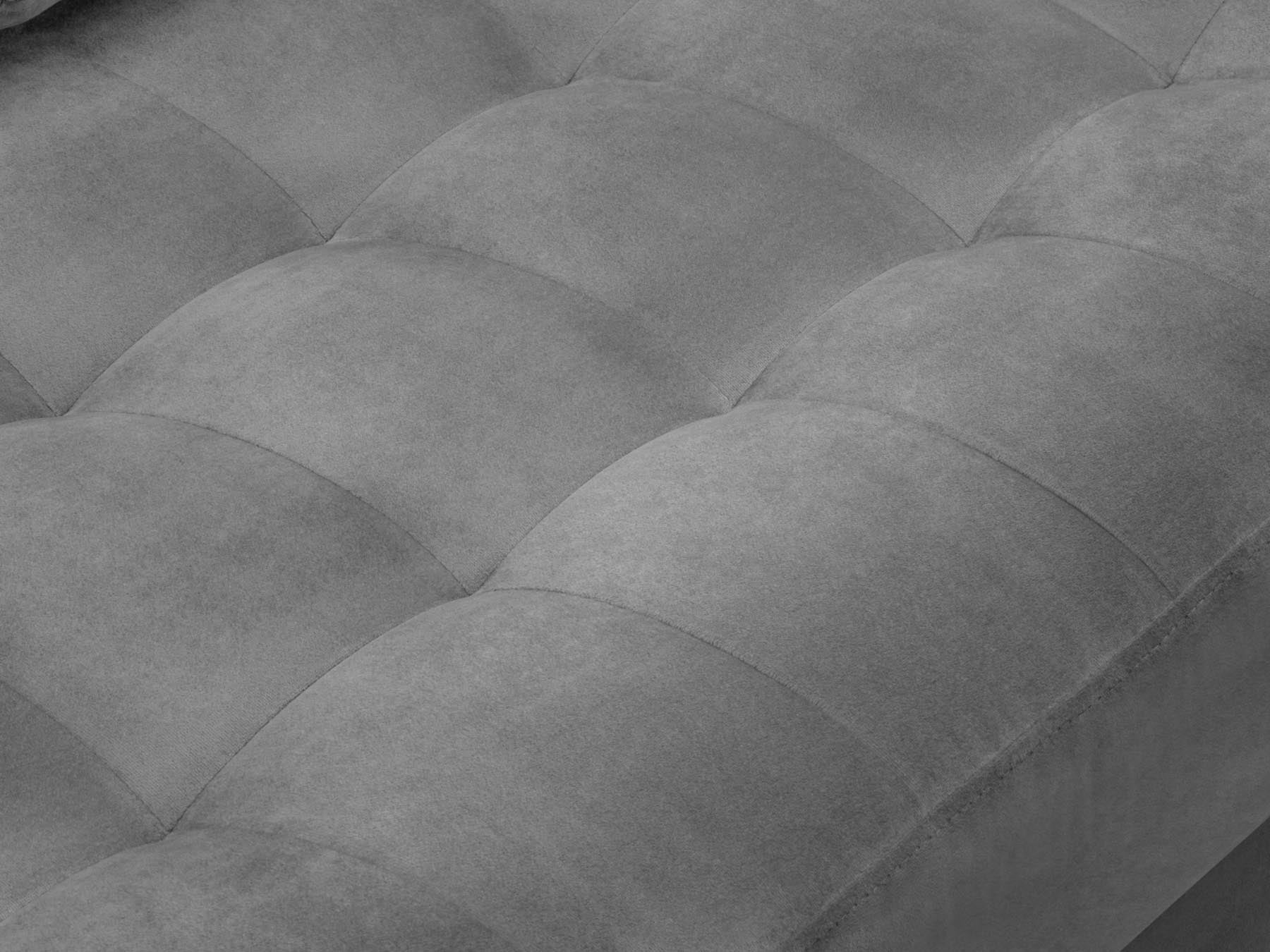 Elegantes 4-Sitzer Ecksofa Aspen in zeitlosem Grau, ideal für gemütliche Stunden und geschmackvolle Wohnräume von Cosmopolitan Design.