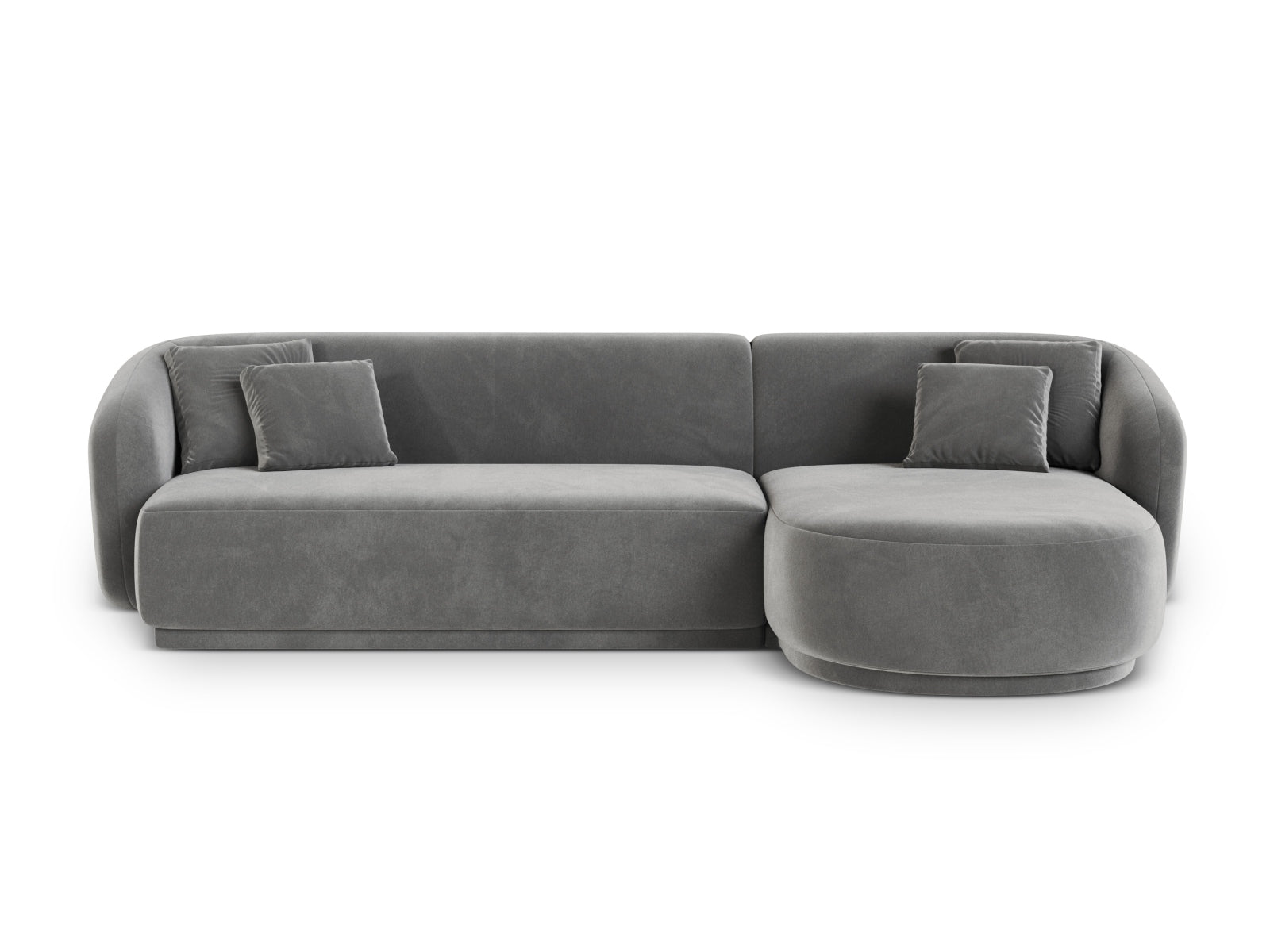 4-Sitzer Ecksofa rechts Gomera in Grey-Salvador präsentiert im Onlineshop von KAQTU Design AG. Ecksofa rechts ist von Cosmopolitan Design