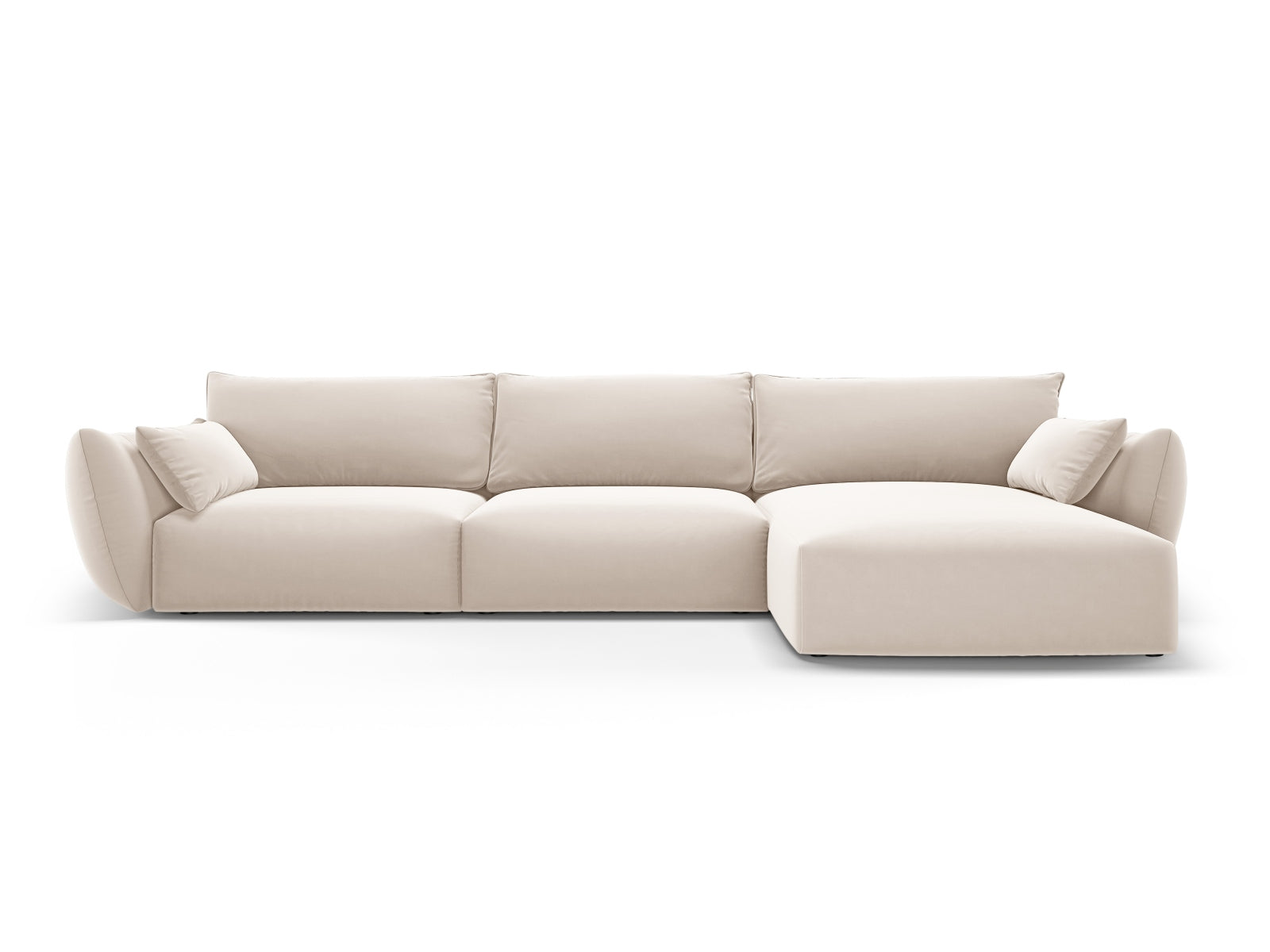 4-Sitzer Ecksofa rechts Matera in Beige-Salvador präsentiert im Onlineshop von KAQTU Design AG. Ecksofa rechts ist von Cosmopolitan Design