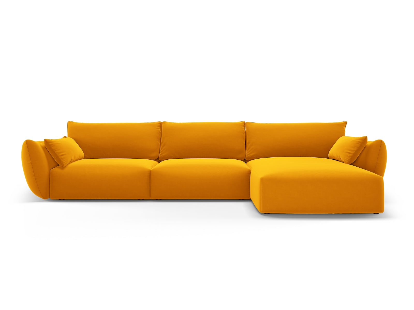 4-Sitzer Ecksofa rechts Matera in Yellow-Salvador präsentiert im Onlineshop von KAQTU Design AG. Ecksofa rechts ist von Cosmopolitan Design