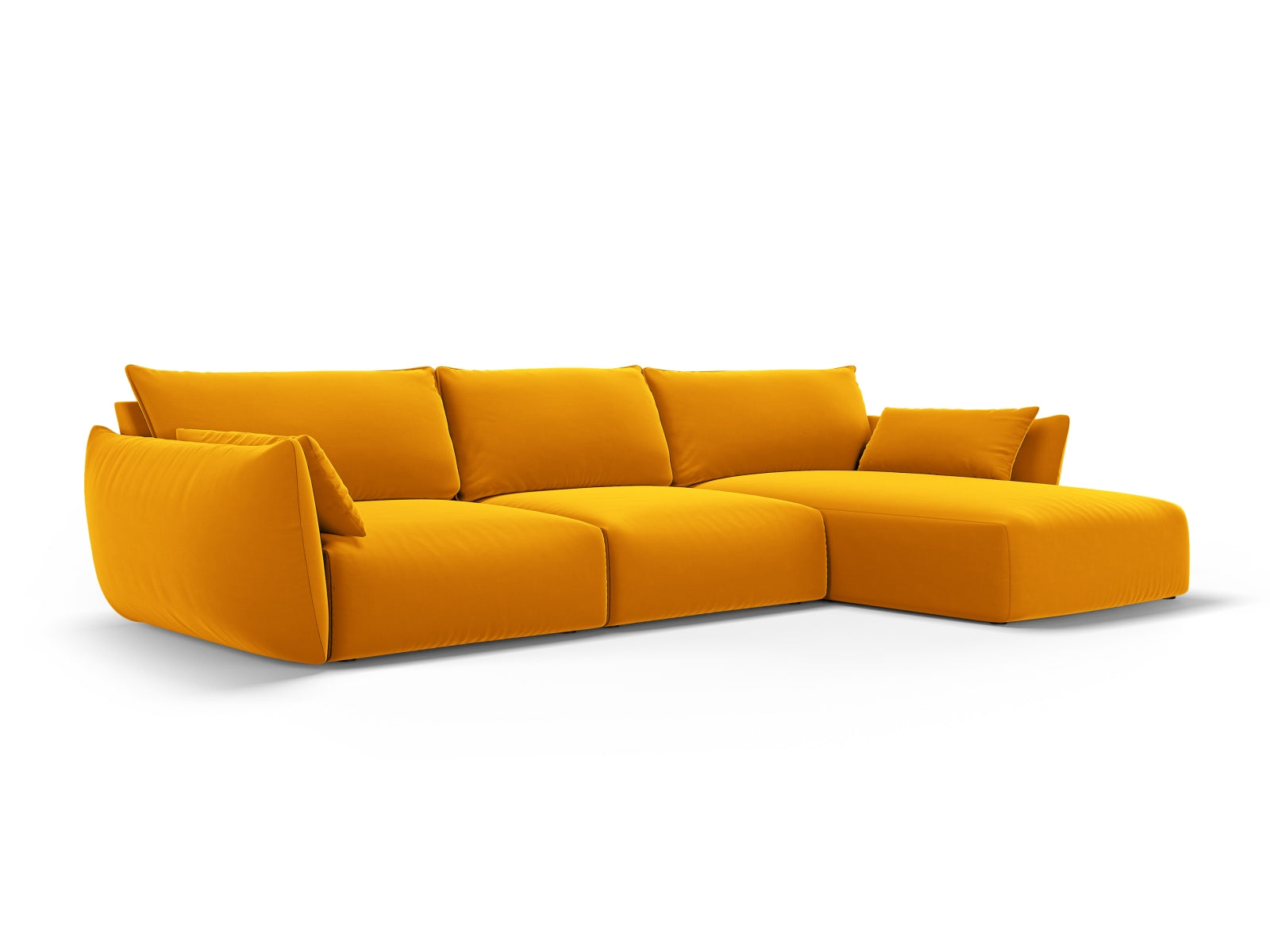 Stylisches 4-Sitzer Ecksofa rechts Matera in modernem Design, ideal für gemütliche Wohnzimmer, erhältlich bei KAQTU Design AG.