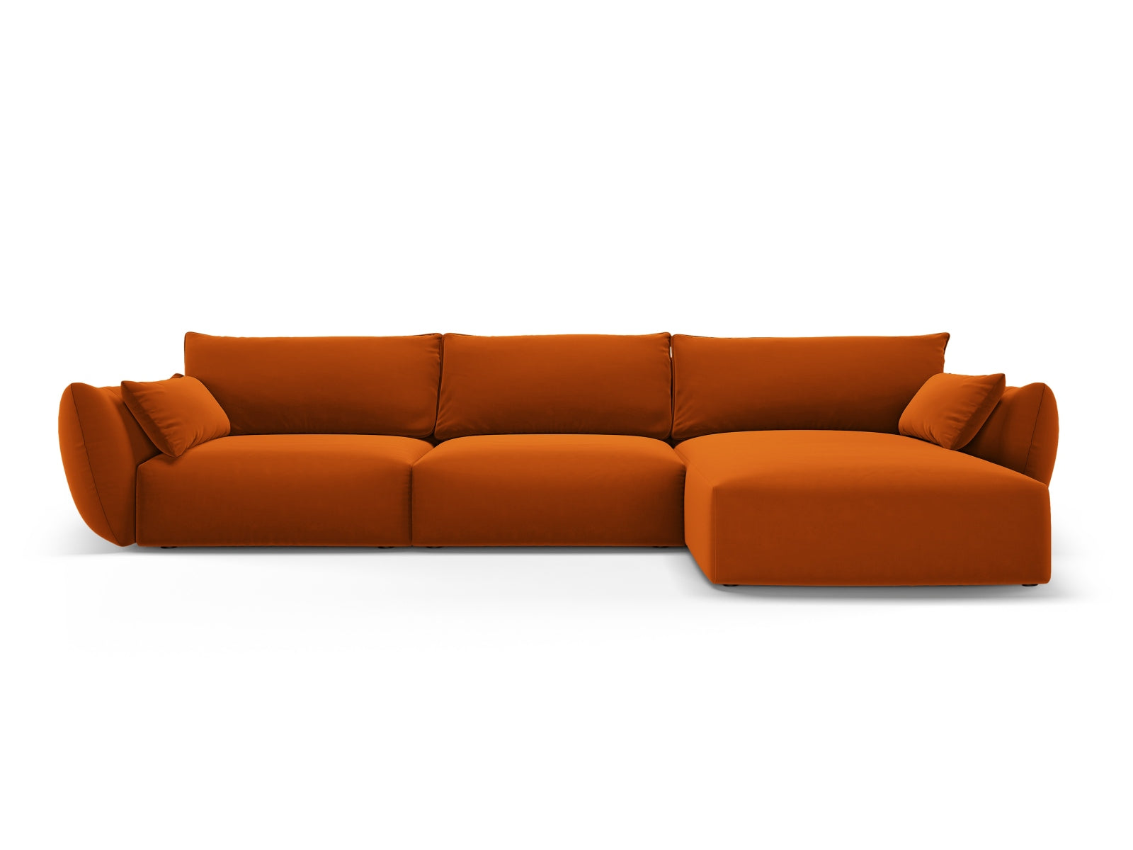 4-Sitzer Ecksofa rechts Matera in Terracotta-Salvador präsentiert im Onlineshop von KAQTU Design AG. Ecksofa rechts ist von Cosmopolitan Design