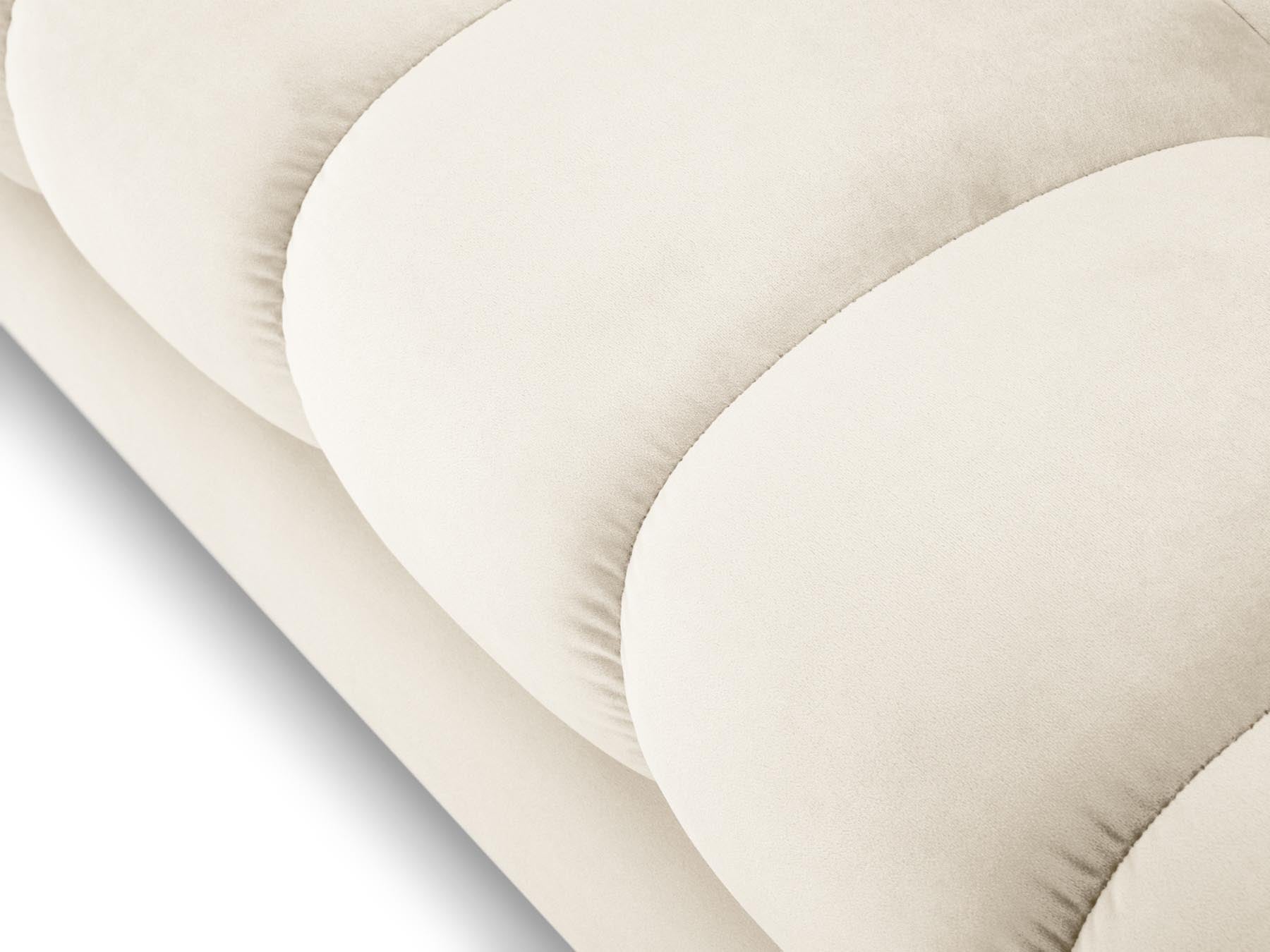 Modernes 5-Sitzer Ecksofa rechts Bali in stilvollem Beige, perfekt für gemütliche Abende und stilvolle Einrichtung von Cosmopolitan Design.
