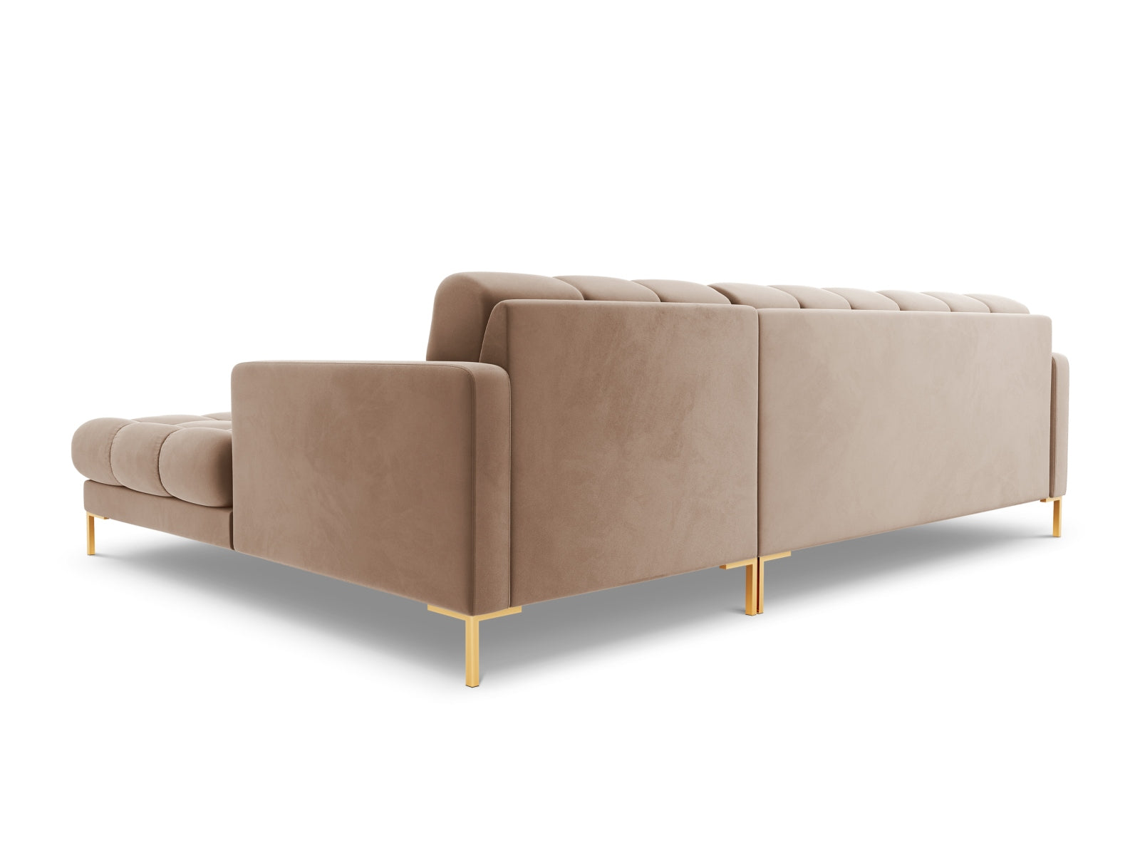 Stylisches 5-Sitzer Ecksofa rechts Bali in sanften Erdtönen, perfekt für entspannte Abende und zeitgemäße Einrichtungsideen.