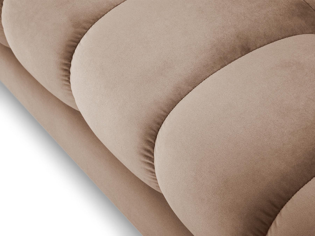 5-Sitzer Ecksofa rechts Bali in Beige-Bluvel präsentiert im Onlineshop von KAQTU Design AG. Ecksofa rechts ist von Cosmopolitan Design