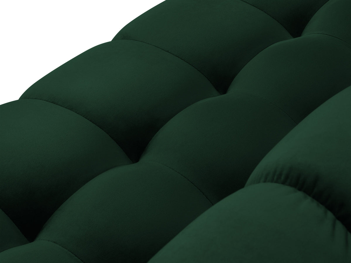 Ecksofa rechts Bali von Cosmopolitan Design mit Récamière, Stoffbezug und Metallbeinen