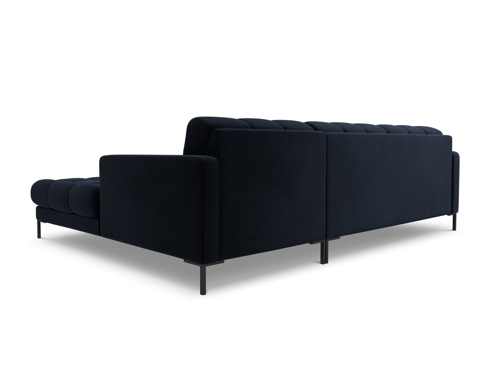 Elegantes 5-Sitzer Ecksofa rechts Bali in tiefem Blau, ideal für gemütliche und moderne Wohnräume, erhältlich bei Cosmopolitan Design.