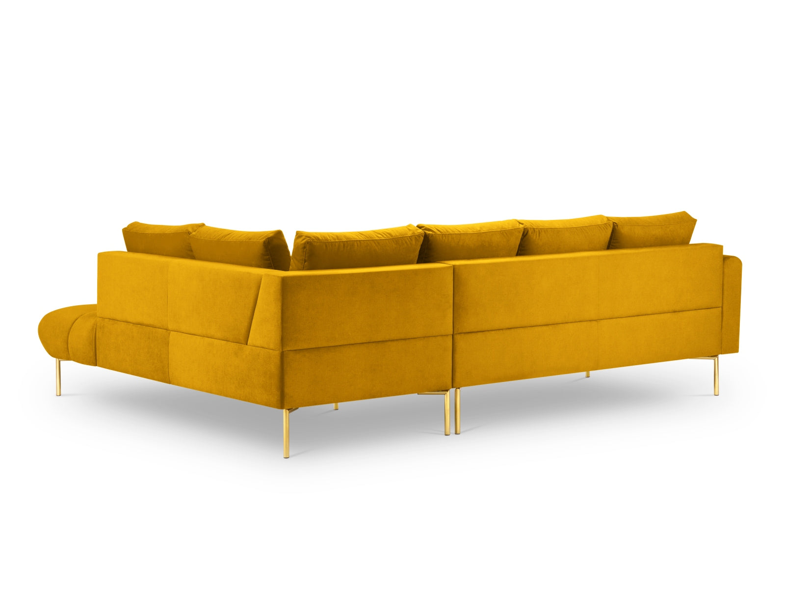 Entdecken Sie das elegante Hastings Velour Ecksofa rechts 5 Sitzer von Cosmopolitan Design – perfekt für Ihr modernes Zuhause und höchsten Sitzkomfort.