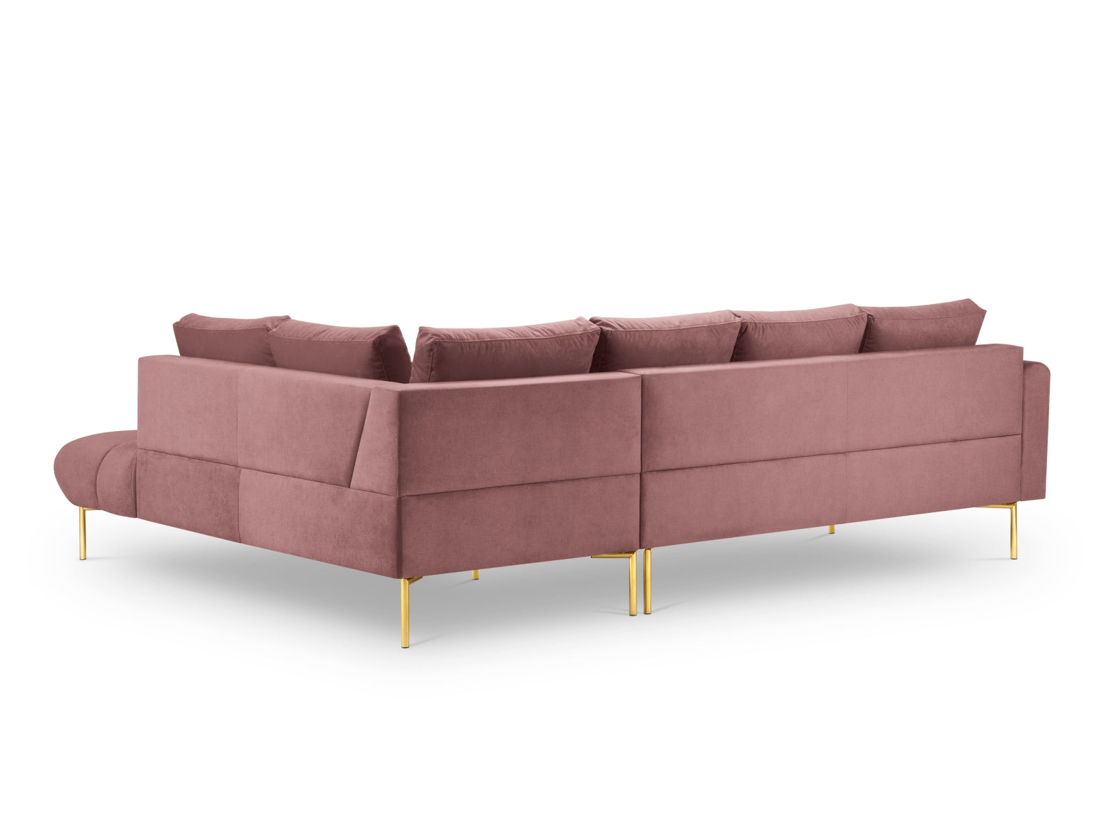 Entdecken Sie das elegante Hastings Velour Ecksofa rechts 5 Sitzer von Cosmopolitan Design – perfekt für Ihr modernes Zuhause und höchsten Sitzkomfort.