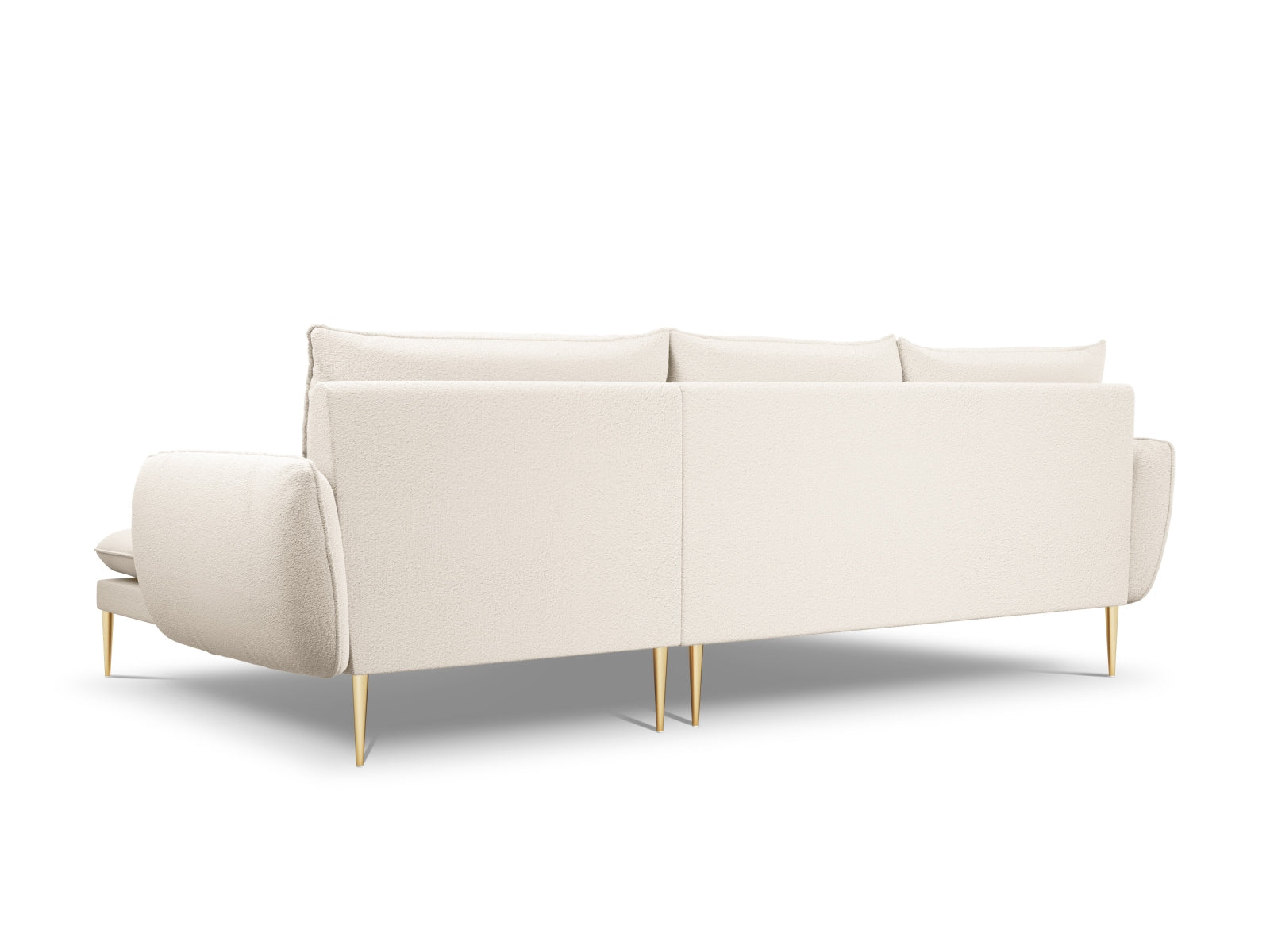Modernes 5-Sitzer Ecksofa in Boucle-Design, rechte Ausführung, 170 cm, perfekt für gemütliche und stilvolle Wohnlandschaften.