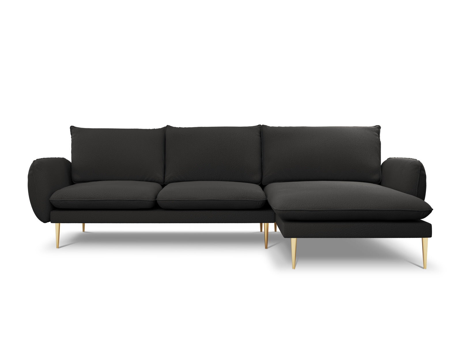 Erleben Sie das Vienna Boucle Ecksofa rechts – ein 5-Sitzer mit 170 cm, das modernes Design und hohen Komfort in Ihr Zuhause bringt. Perfekt für gesellige Abende!