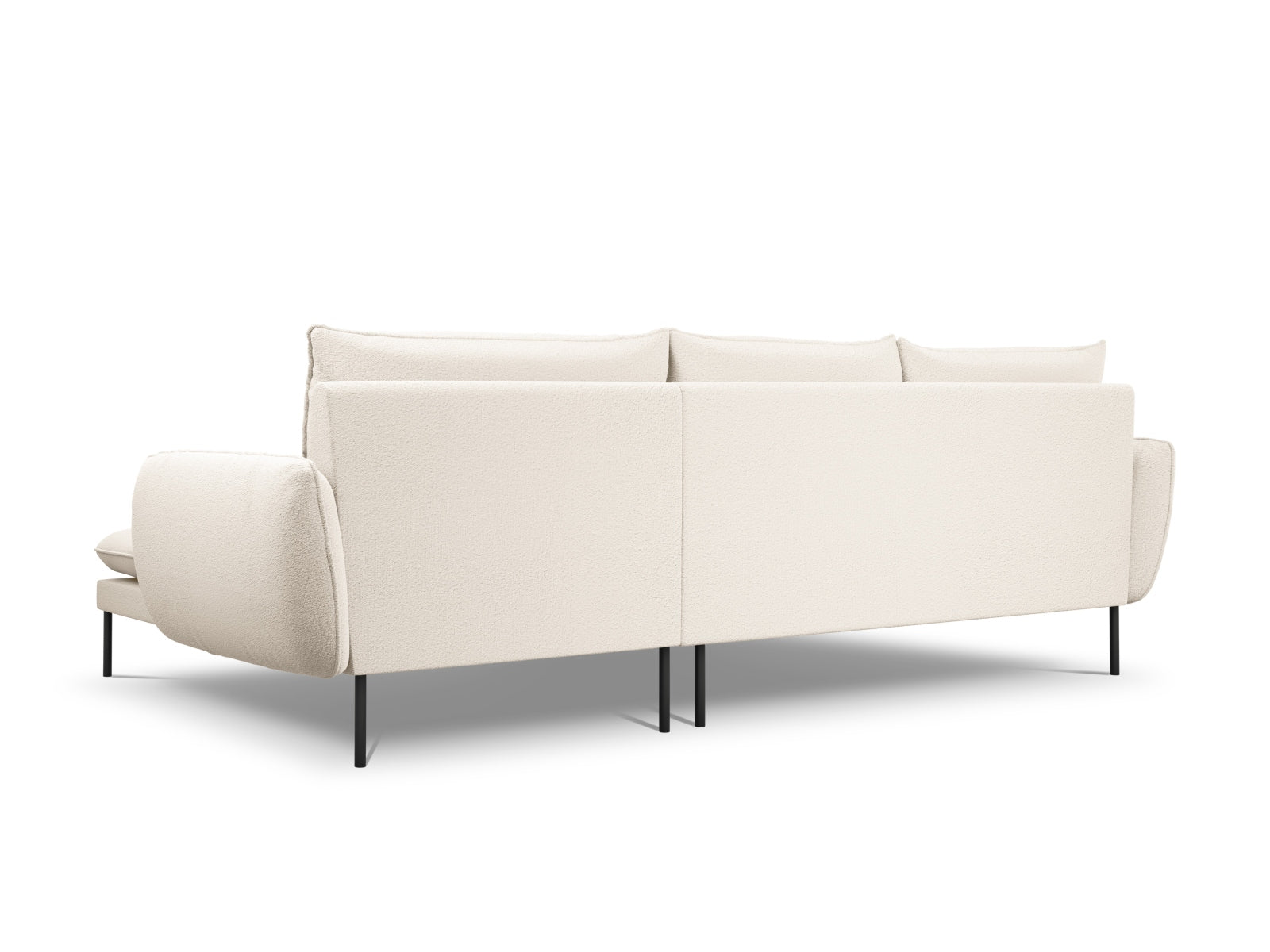 Erleben Sie das Vienna Boucle Ecksofa rechts – ein stilvolles 5-Sitzer Sofa mit 170 cm, das Komfort und Eleganz in Ihr Zuhause bringt.