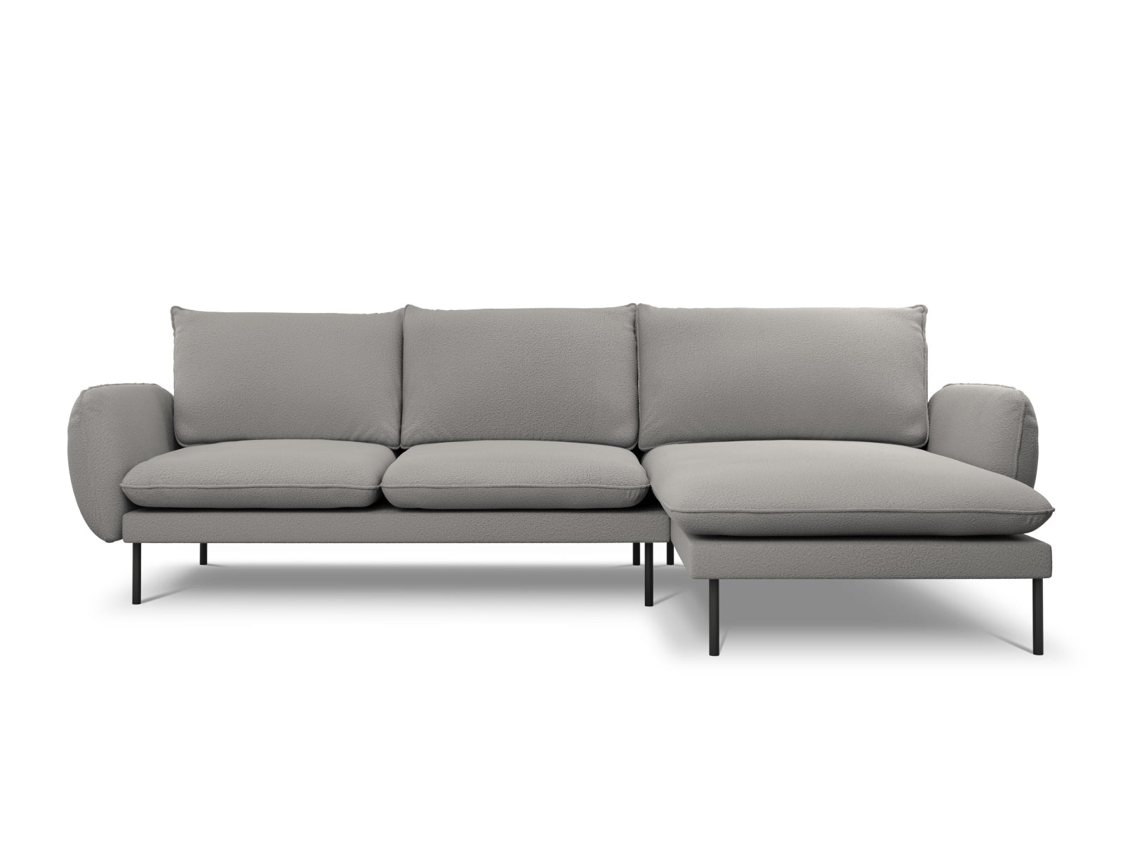 Erleben Sie das Vienna Boucle Ecksofa rechts – ein 5-Sitzer mit 170 cm, das modernes Design und höchsten Komfort für Ihr Zuhause bietet.
