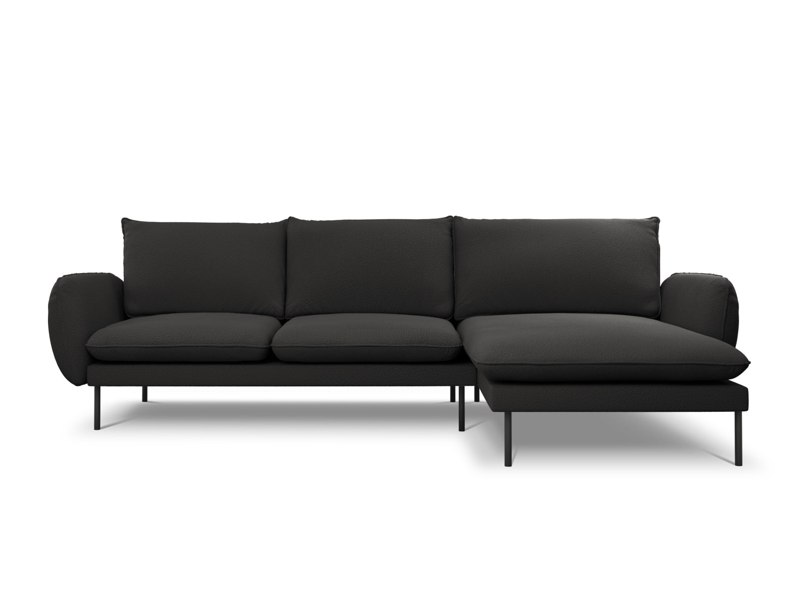 Erleben Sie das Vienna Boucle Ecksofa rechts – ein 5-Sitzer mit 170 cm, das Komfort und modernes Design für Ihr Zuhause vereint.