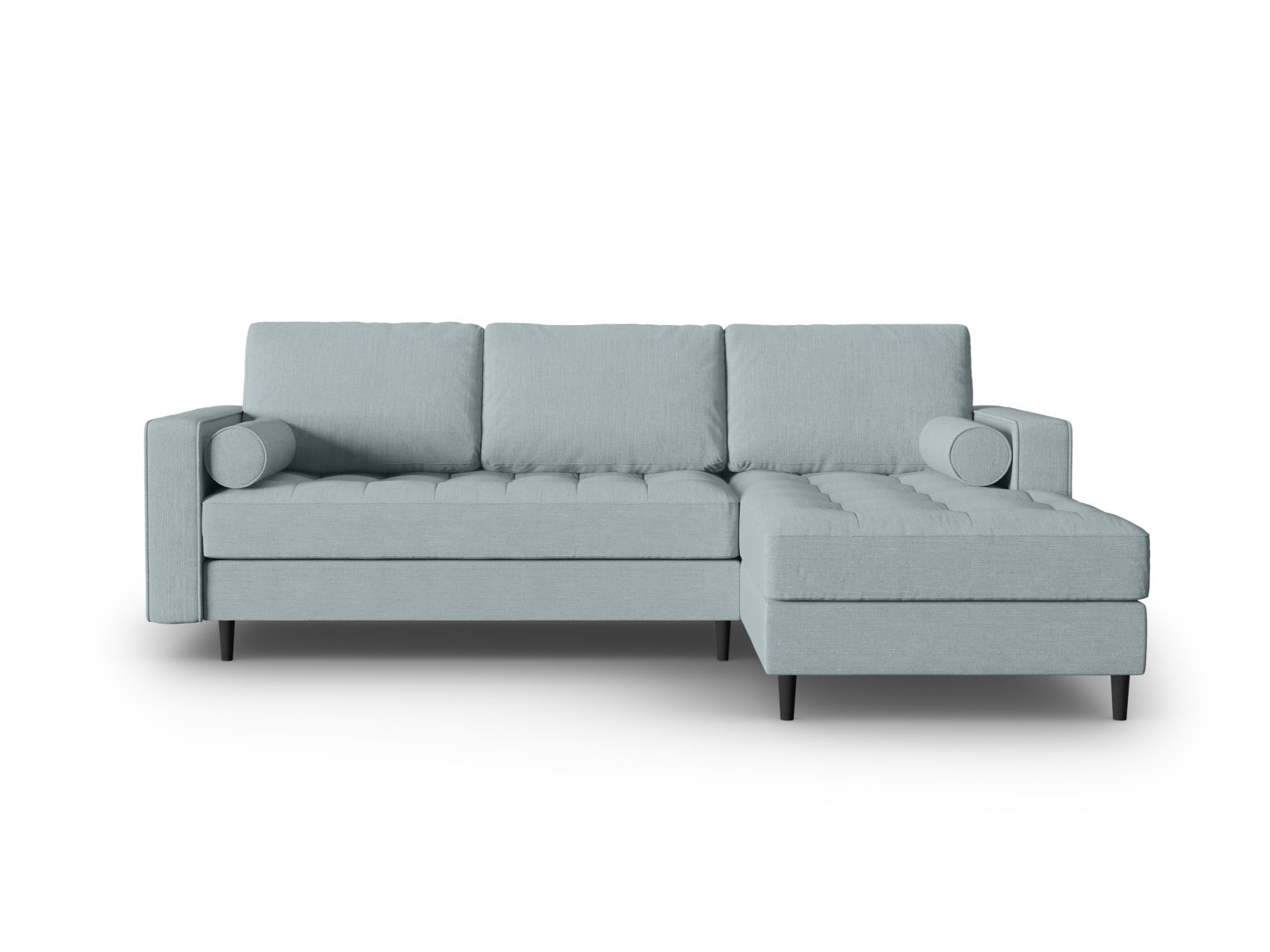 4-Sitzer Ecksofa rechts Aspen in Blue-Melva präsentiert im Onlineshop von KAQTU Design AG. Ecksofa rechts ist von Cosmopolitan Design