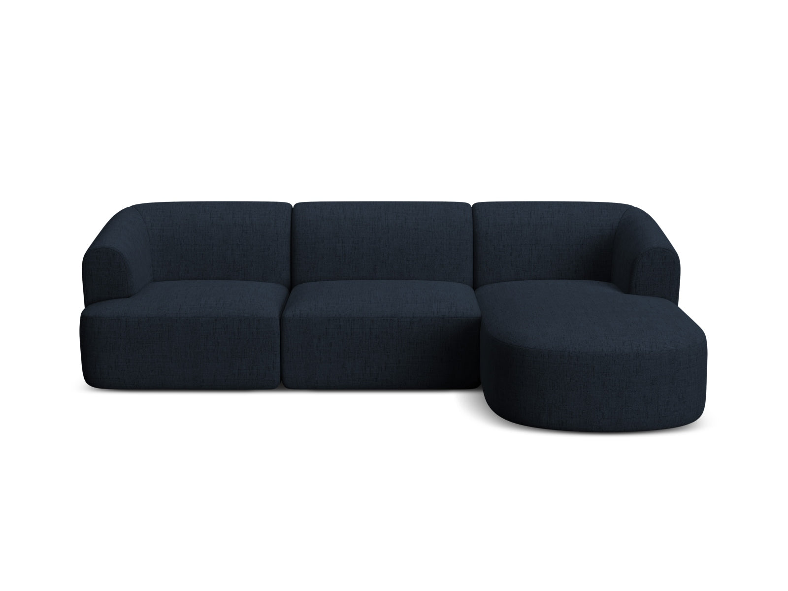 Elegantes 4-Sitzer Ecksofa Campi in Royal Blue-Moly, ideal für stilvolle Wohnräume und entspannte Abende, von Cosmopolitan Design.