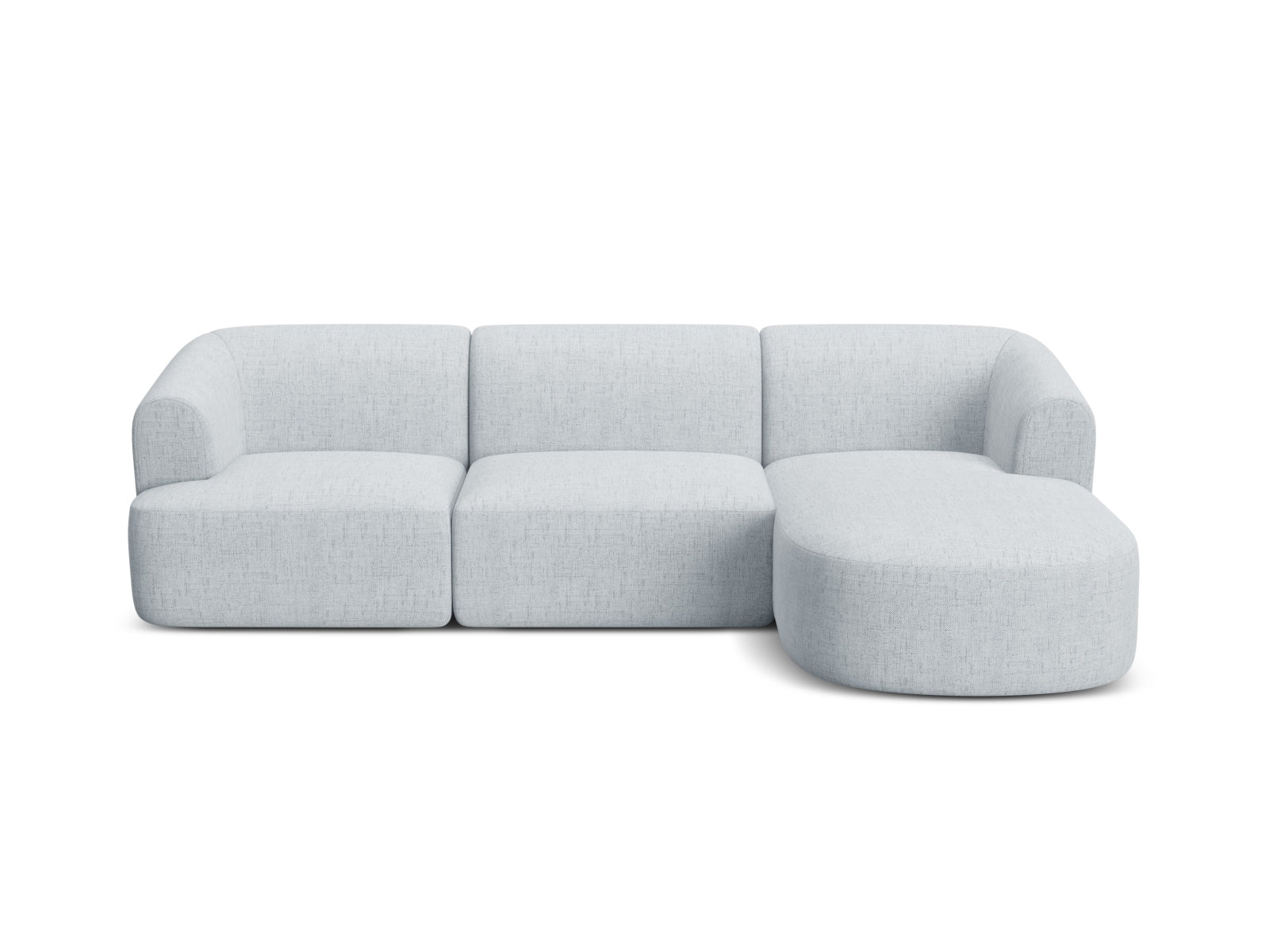 Elegantes 4-Sitzer Ecksofa Campi in dezentem Grau, ideal für stilvolle Wohnräume und entspannte Abende, von Cosmopolitan Design.