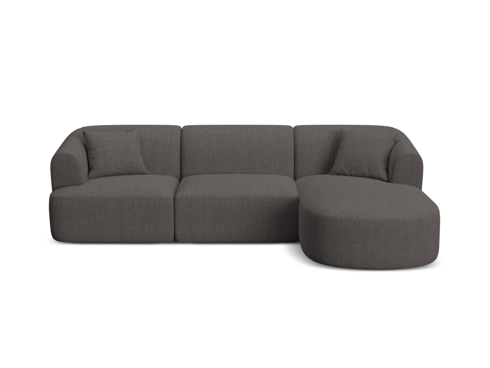 4-Sitzer Ecksofa rechts Campi in Grey-Moly präsentiert im Onlineshop von KAQTU Design AG. Ecksofa rechts ist von Cosmopolitan Design