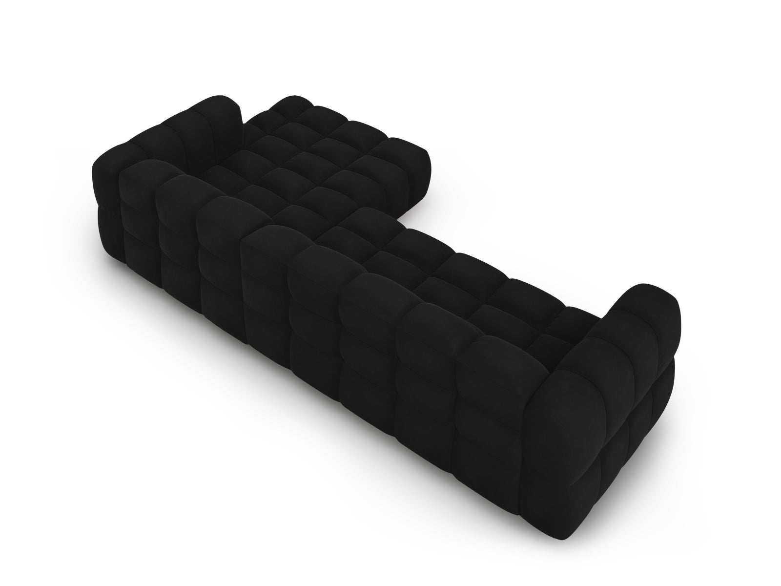 Entdecken Sie das elegante Sky Velour Ecksofa rechts 4 Sitzer von Cosmopolitan Design – perfekt für stilvolle Wohnräume und maximalen Komfort!