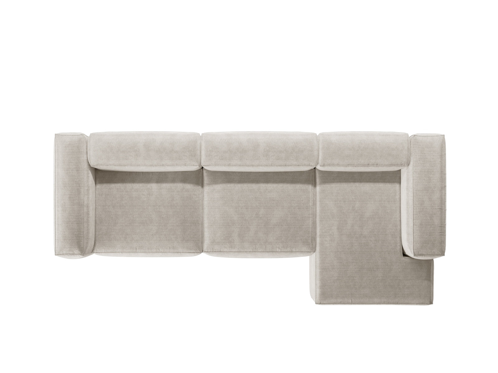 Bergamo Modular Ecksofa rechts 4 Sitzer in Ivory-Perla präsentiert im Onlineshop von KAQTU Design AG. Ecksofa rechts ist von Cosmopolitan Design