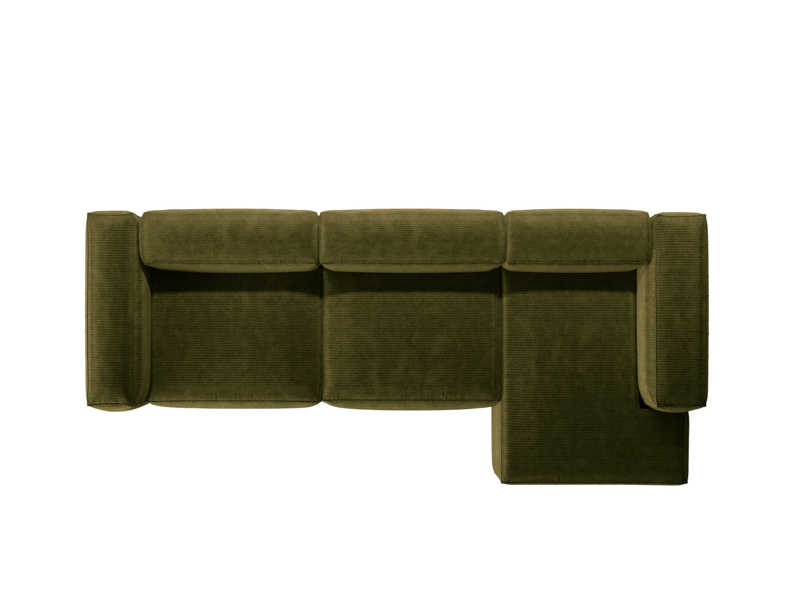 Bergamo Modular Ecksofa rechts 4 Sitzer in Green-Perla präsentiert im Onlineshop von KAQTU Design AG. Ecksofa rechts ist von Cosmopolitan Design