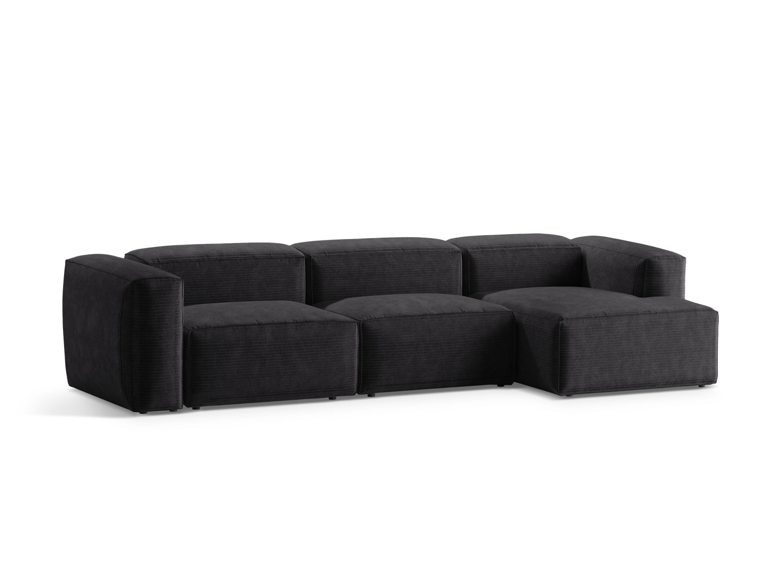 Bergamo Modular Ecksofa rechts 4 Sitzer in Grey-Perla präsentiert im Onlineshop von KAQTU Design AG. Ecksofa rechts ist von Cosmopolitan Design
