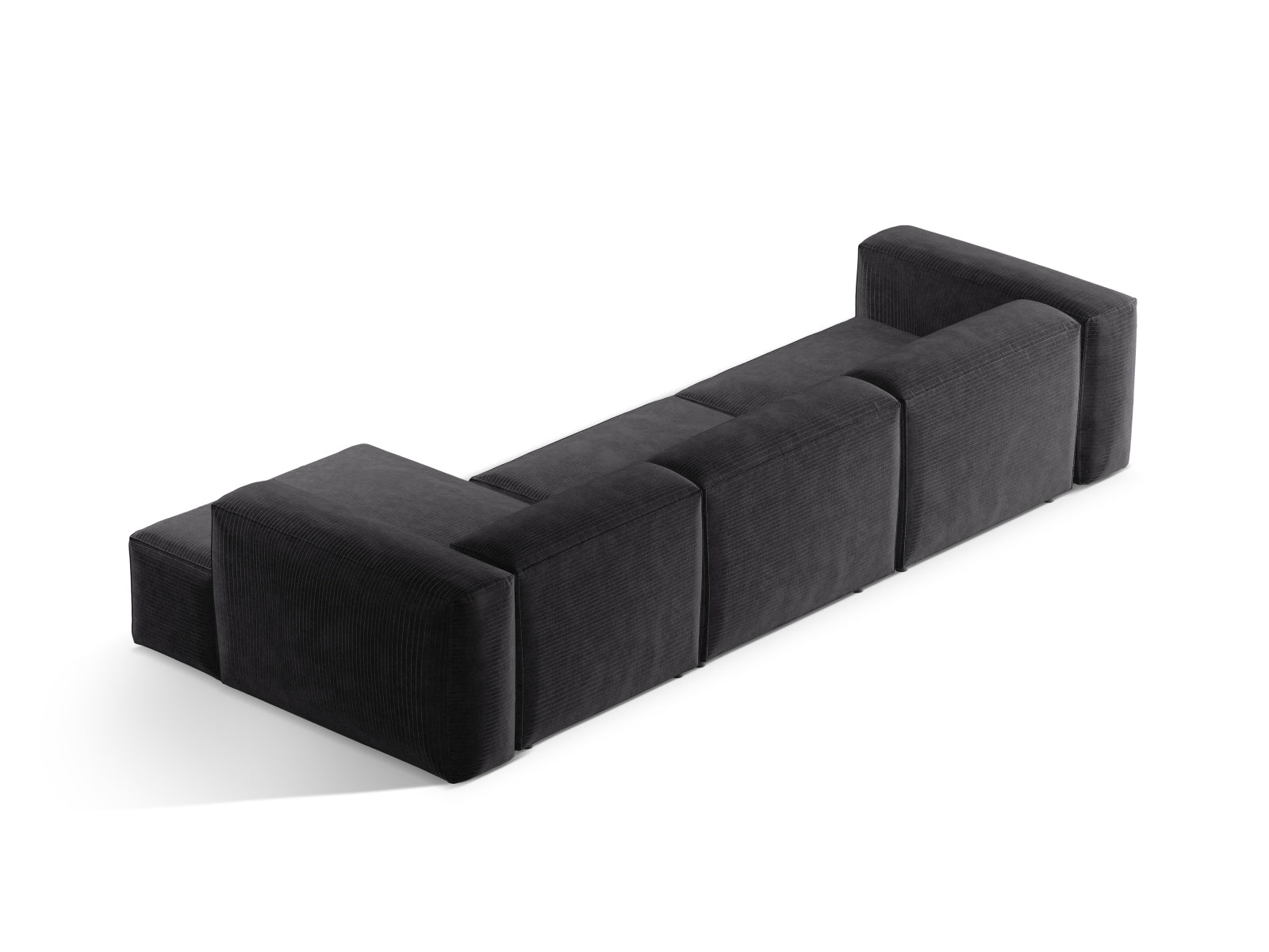 Bergamo Modular Ecksofa rechts 4 Sitzer in Grey-Perla präsentiert im Onlineshop von KAQTU Design AG. Ecksofa rechts ist von Cosmopolitan Design