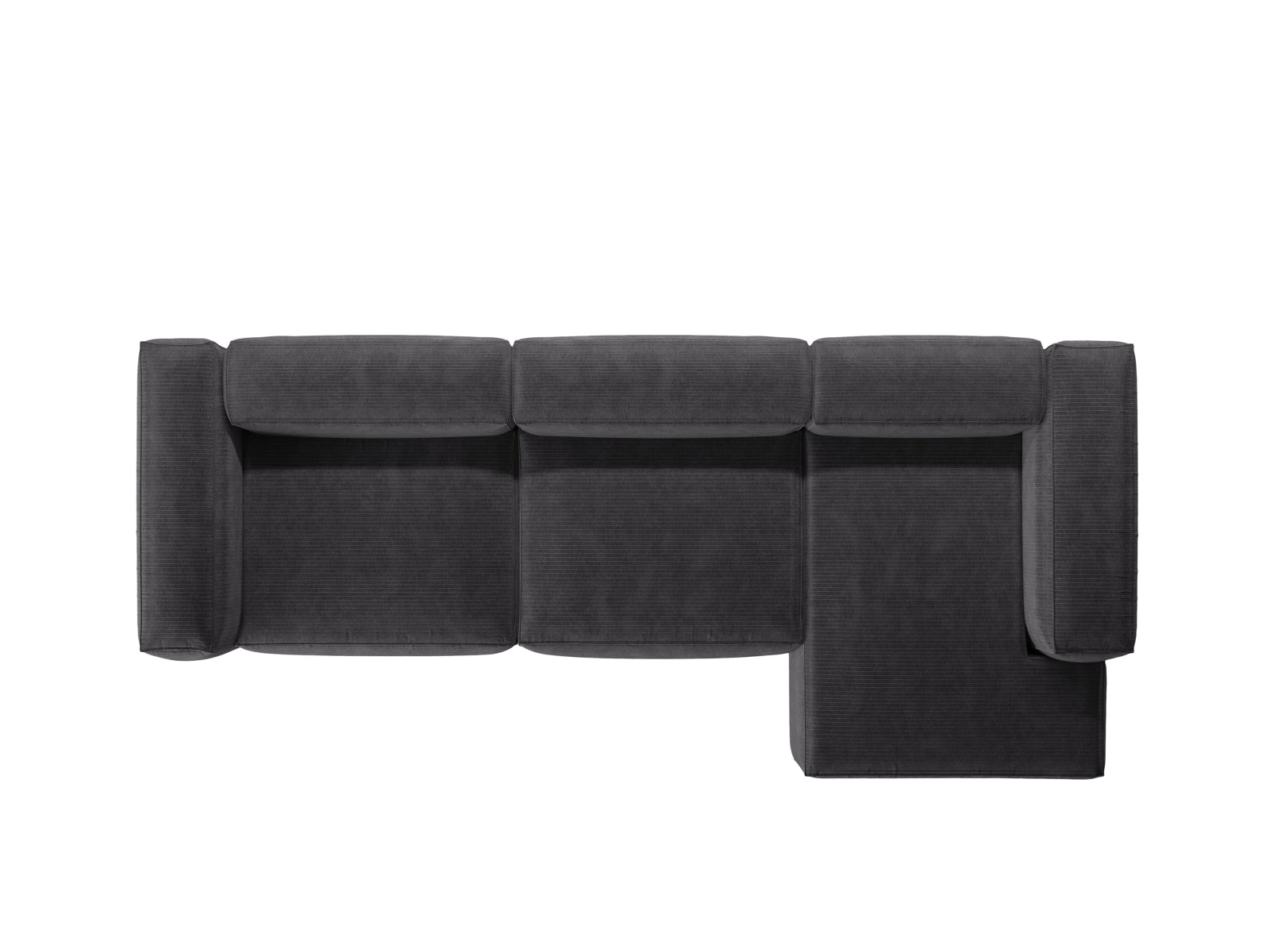 Bergamo Modular Ecksofa rechts 4 Sitzer in Grey-Perla präsentiert im Onlineshop von KAQTU Design AG. Ecksofa rechts ist von Cosmopolitan Design