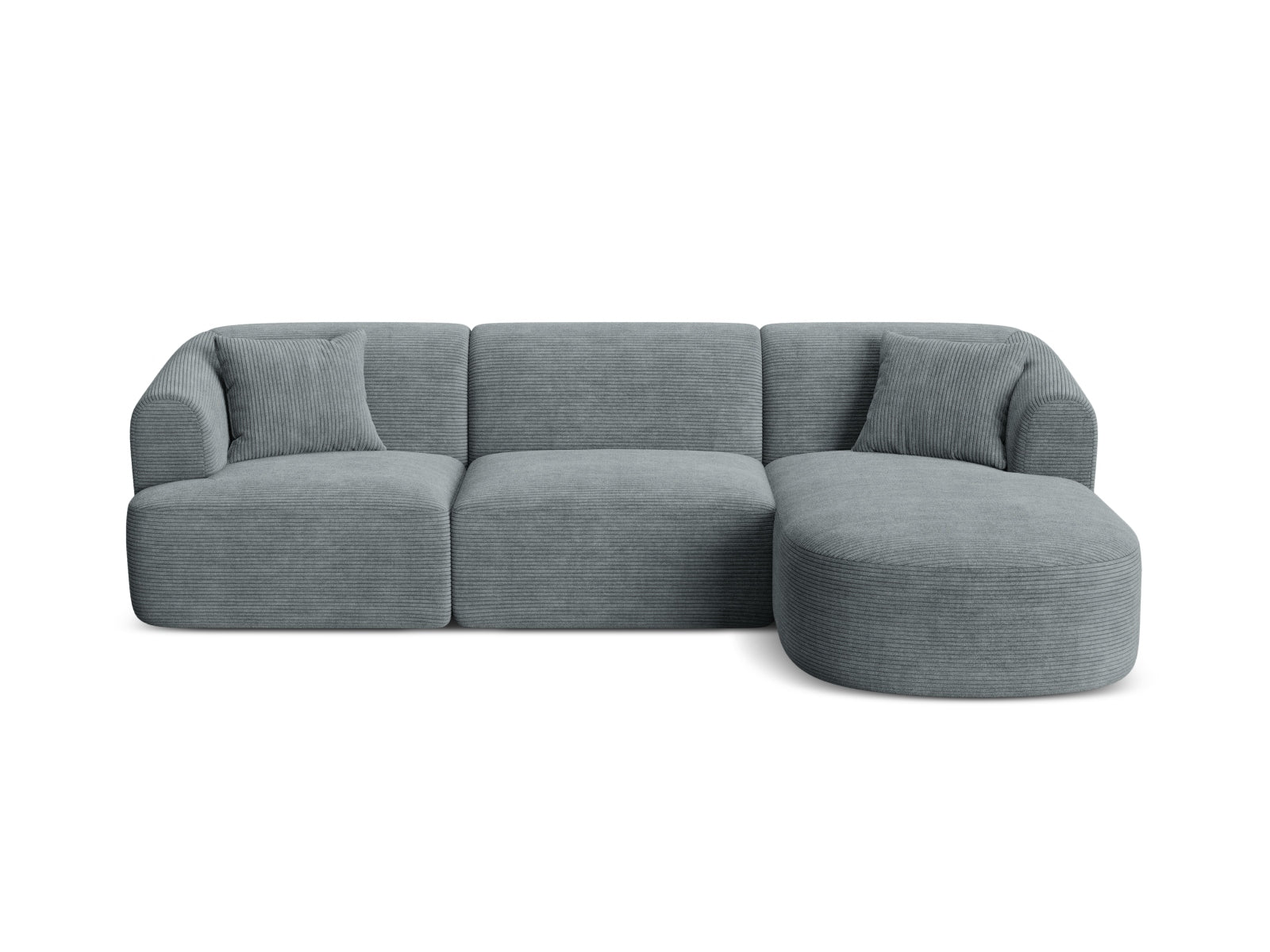 4-Sitzer Ecksofa rechts Campi in Dark Grey-Lincoln D präsentiert im Onlineshop von KAQTU Design AG. Ecksofa rechts ist von Cosmopolitan Design