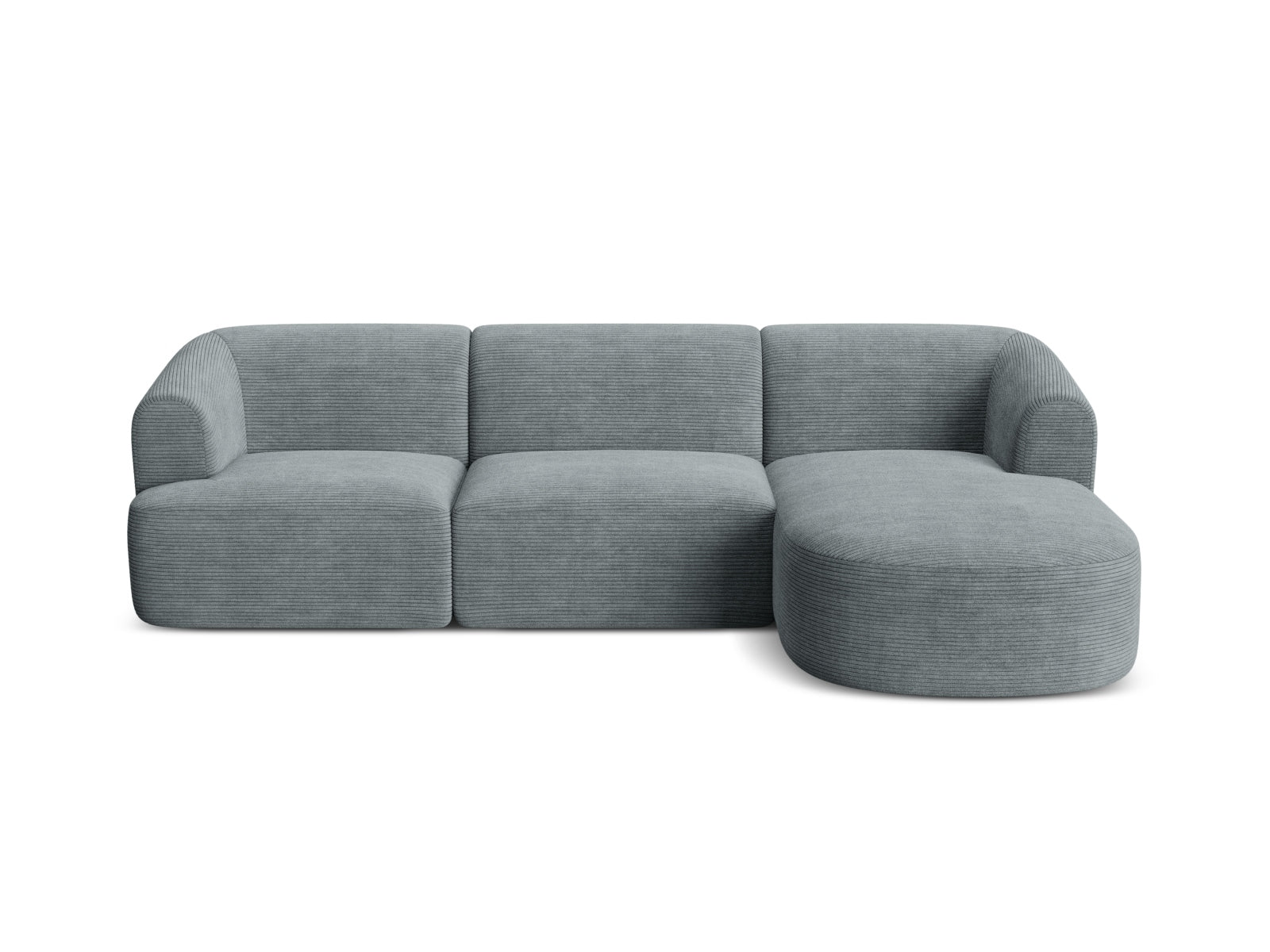 Elegantes 4-Sitzer Ecksofa Campi in stilvollem Dunkelgrau, ideal für entspannte Abende und moderne Wohnräume. Hohe Qualität und Komfort.