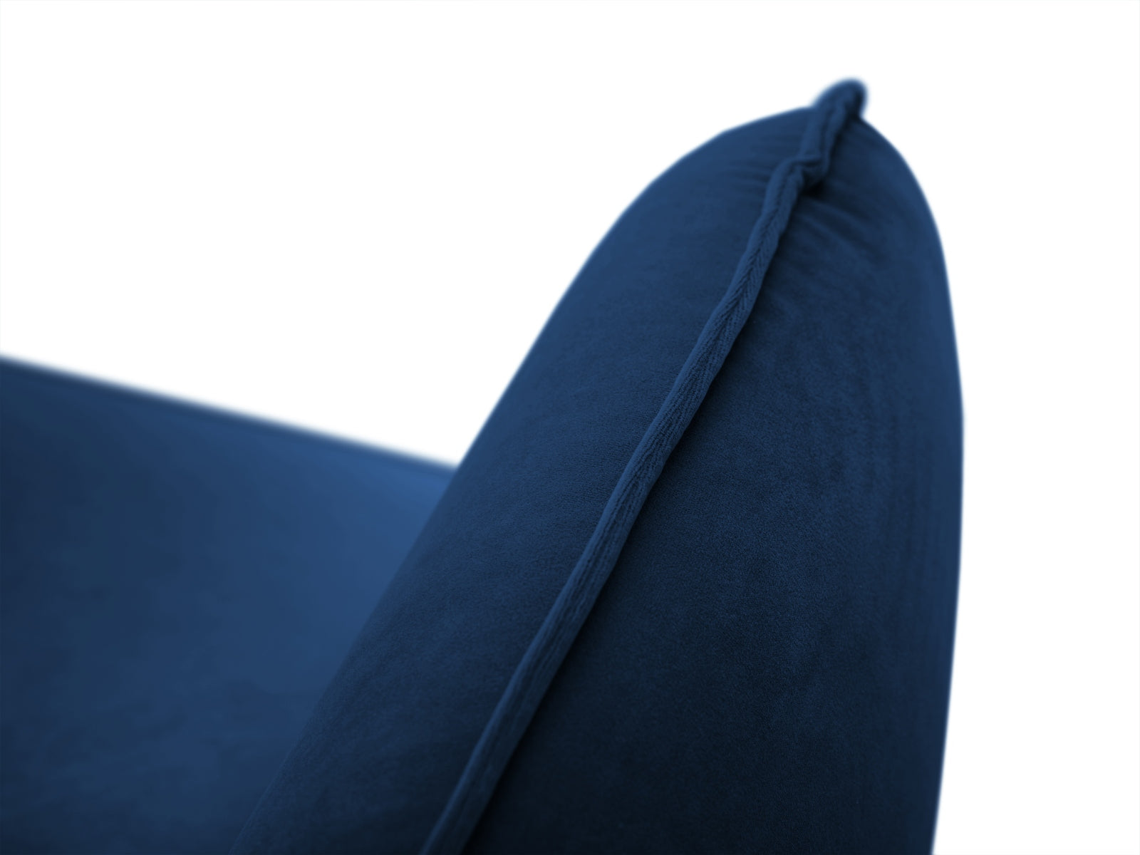 Elegantes 6-Sitzer Ecksofa Vienna in luxuriösem Royal Blue, 185 cm, ideal für stilvolle Wohnräume von Cosmopolitan Design.