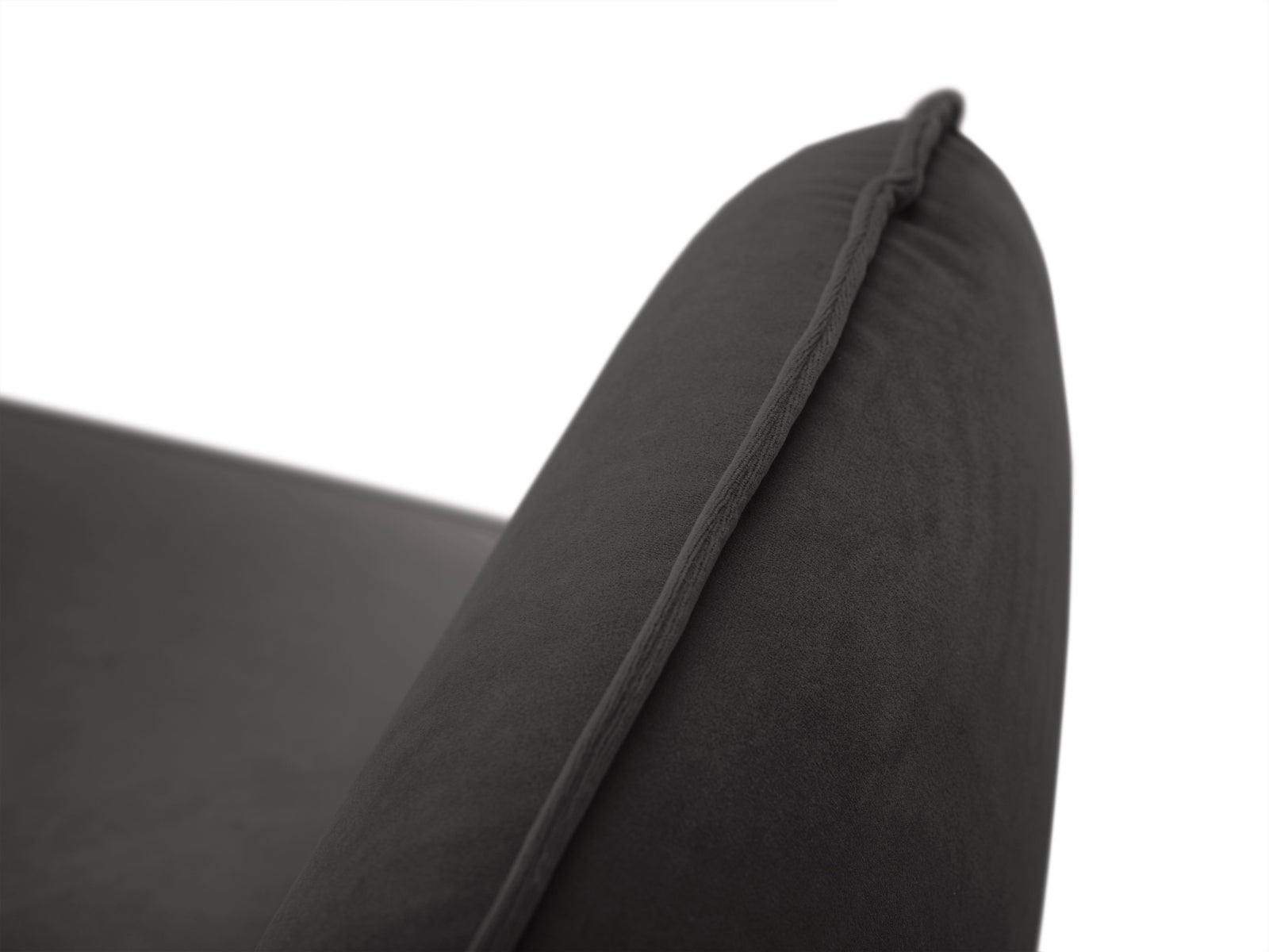 Elegantes 6-Sitzer Ecksofa Vienna in luxuriösem Velours, rechte Variante, ideal für stilvolle und einladende Wohnräume.