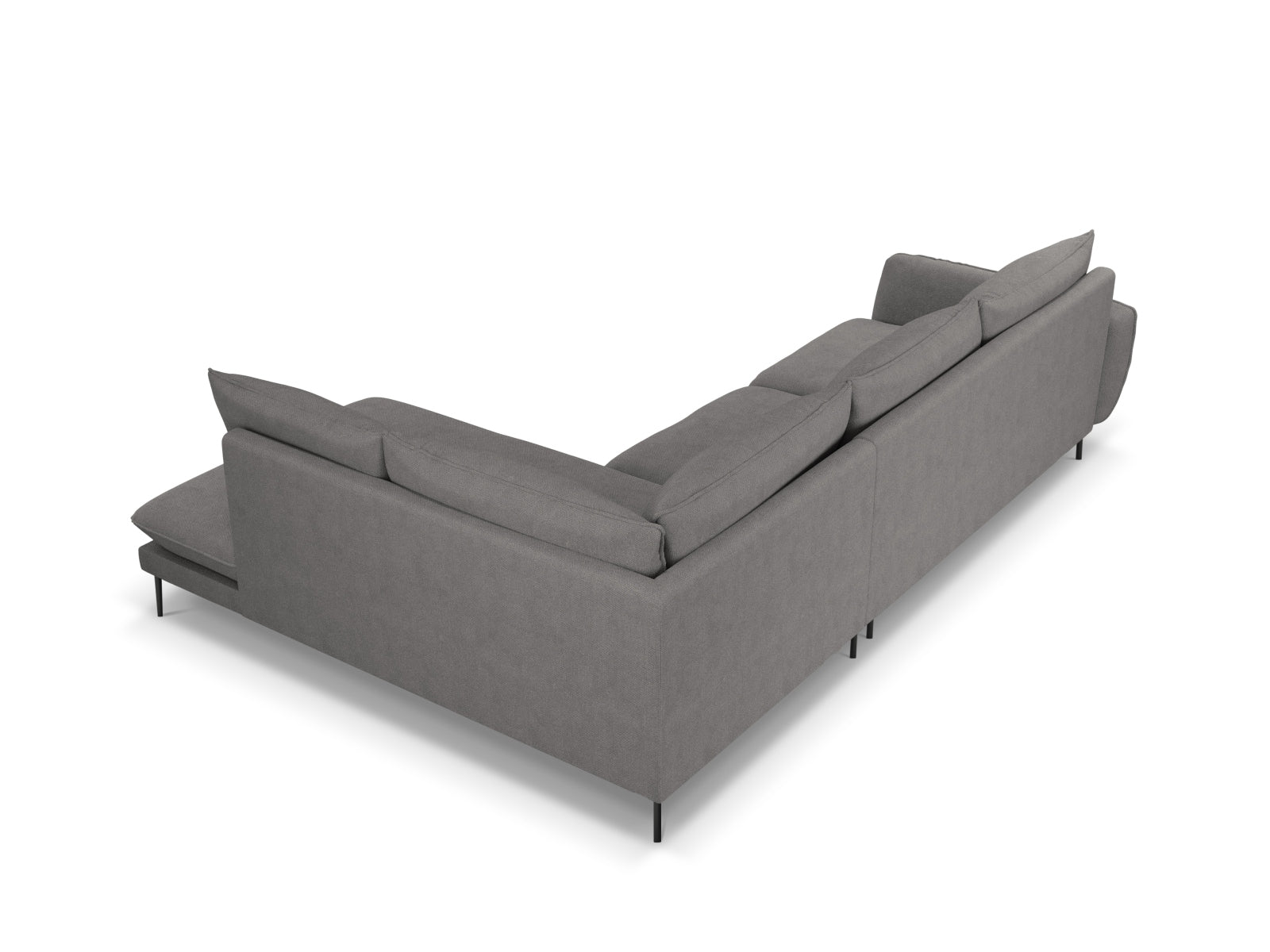 Erleben Sie das elegante Vienna Ecksofa rechts 6 Sitzer 185cm von Cosmopolitan Design – der perfekte Ort für Entspannung und gesellige Stunden.